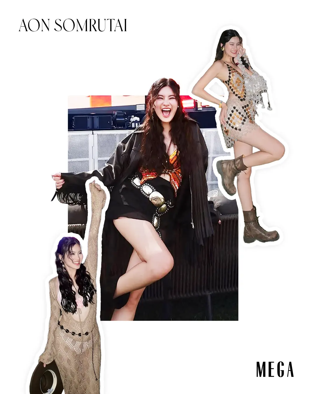 Aon Somrutai's outfits for Coachella Weekend 1