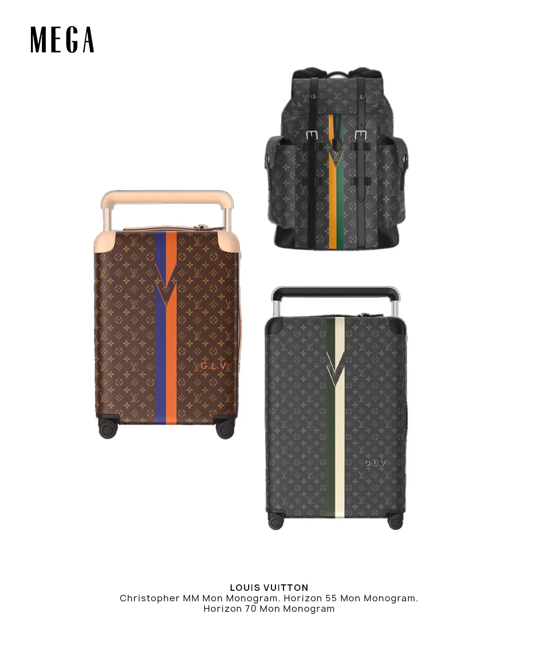 Louis Vuitton customized bags Mon monogram trunks backpack