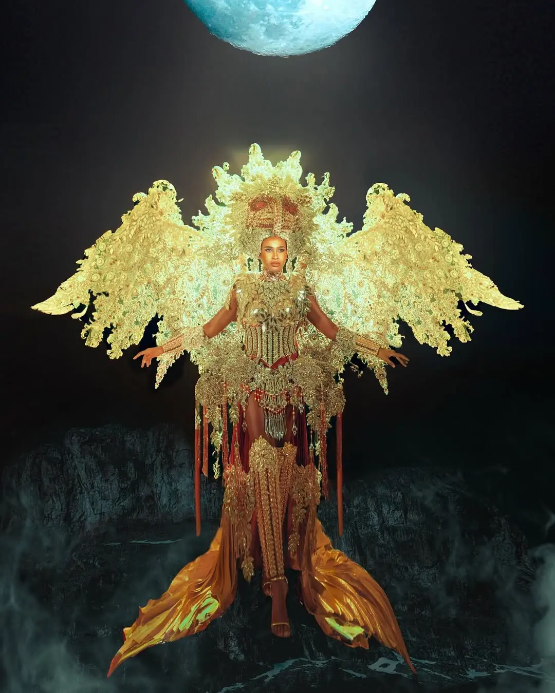 Alexie Brooks National Costume for Miss Eco International