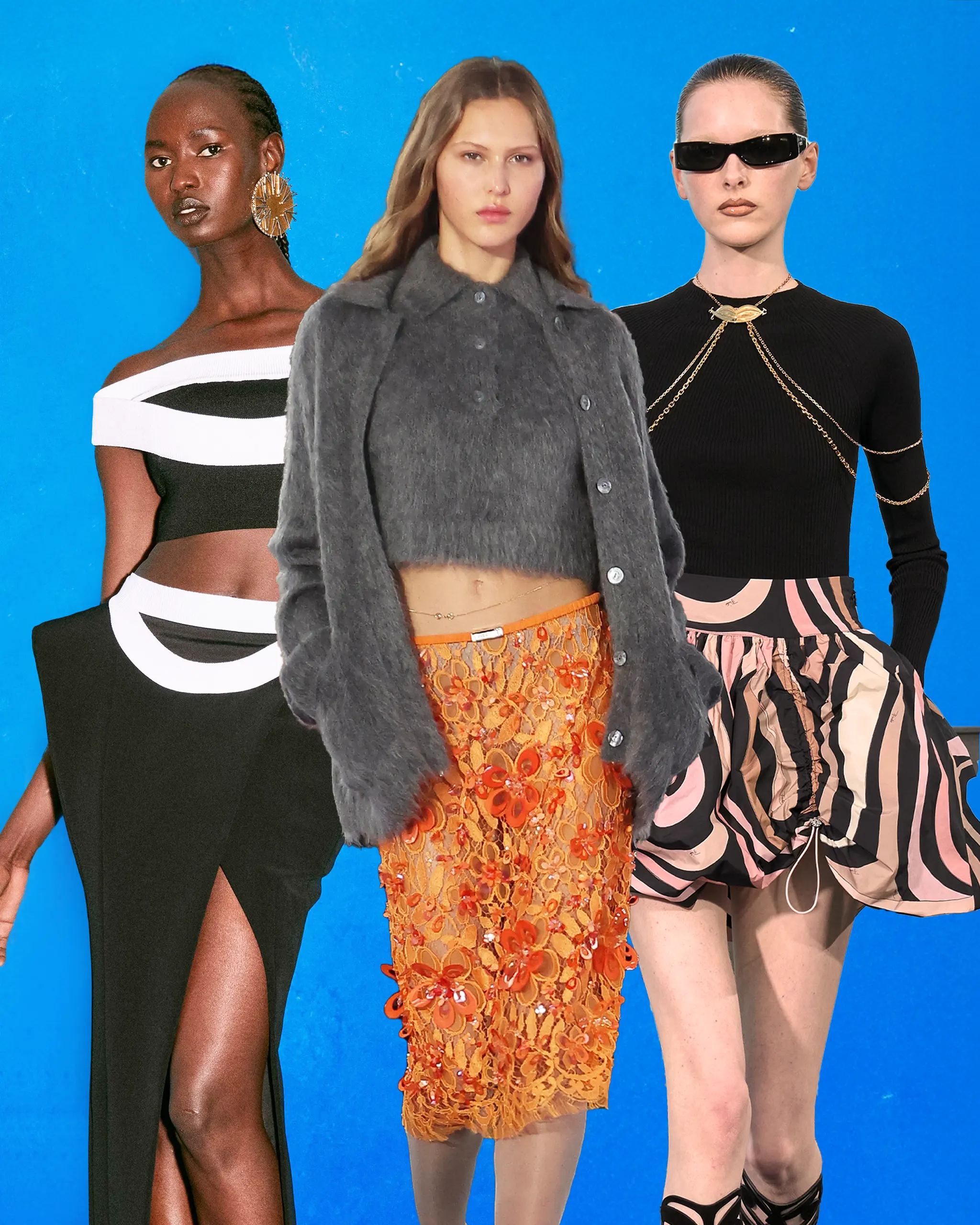 fall/winter fashion trend 2025 statement skirts