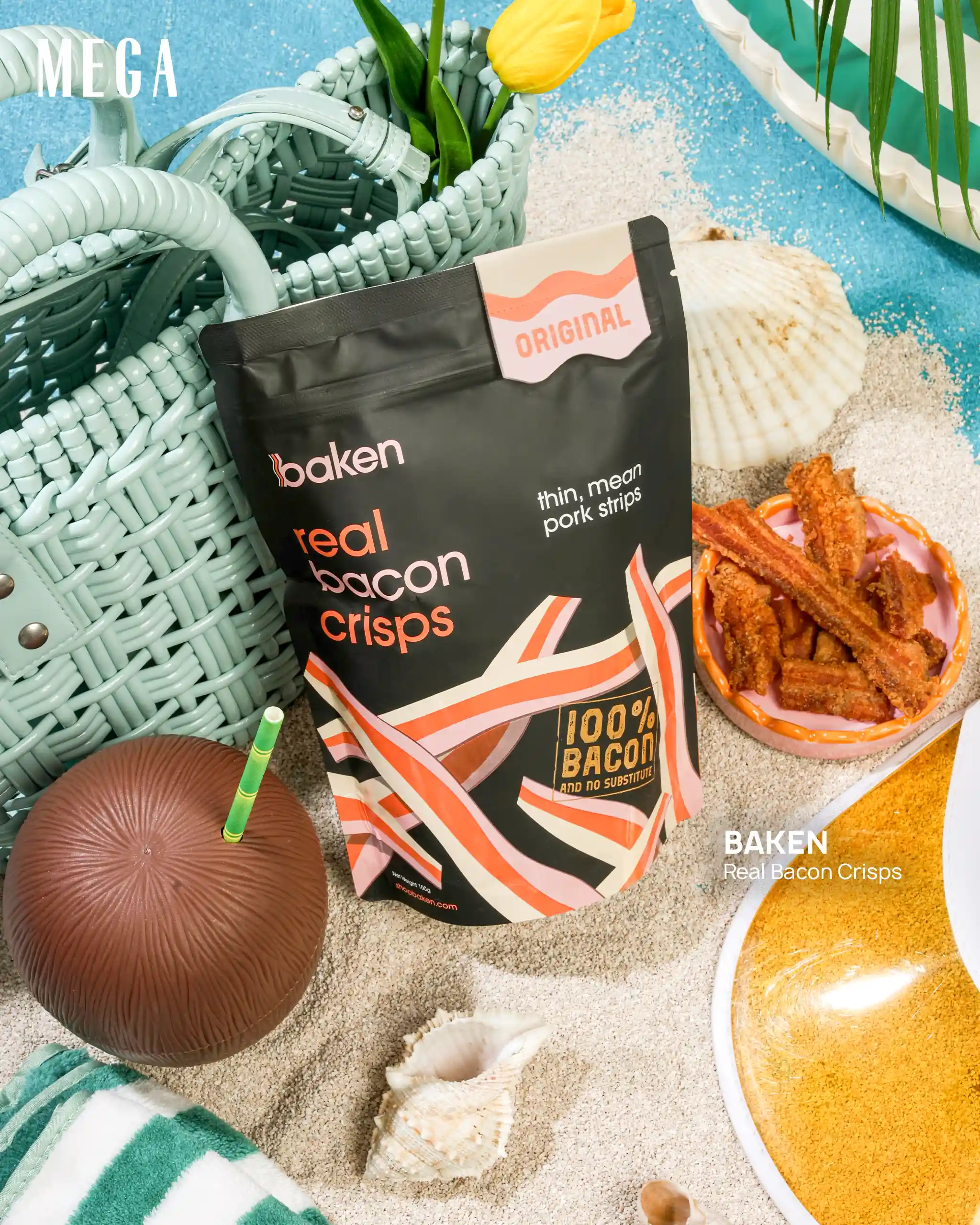 BAKEN Real Bacon Crisps