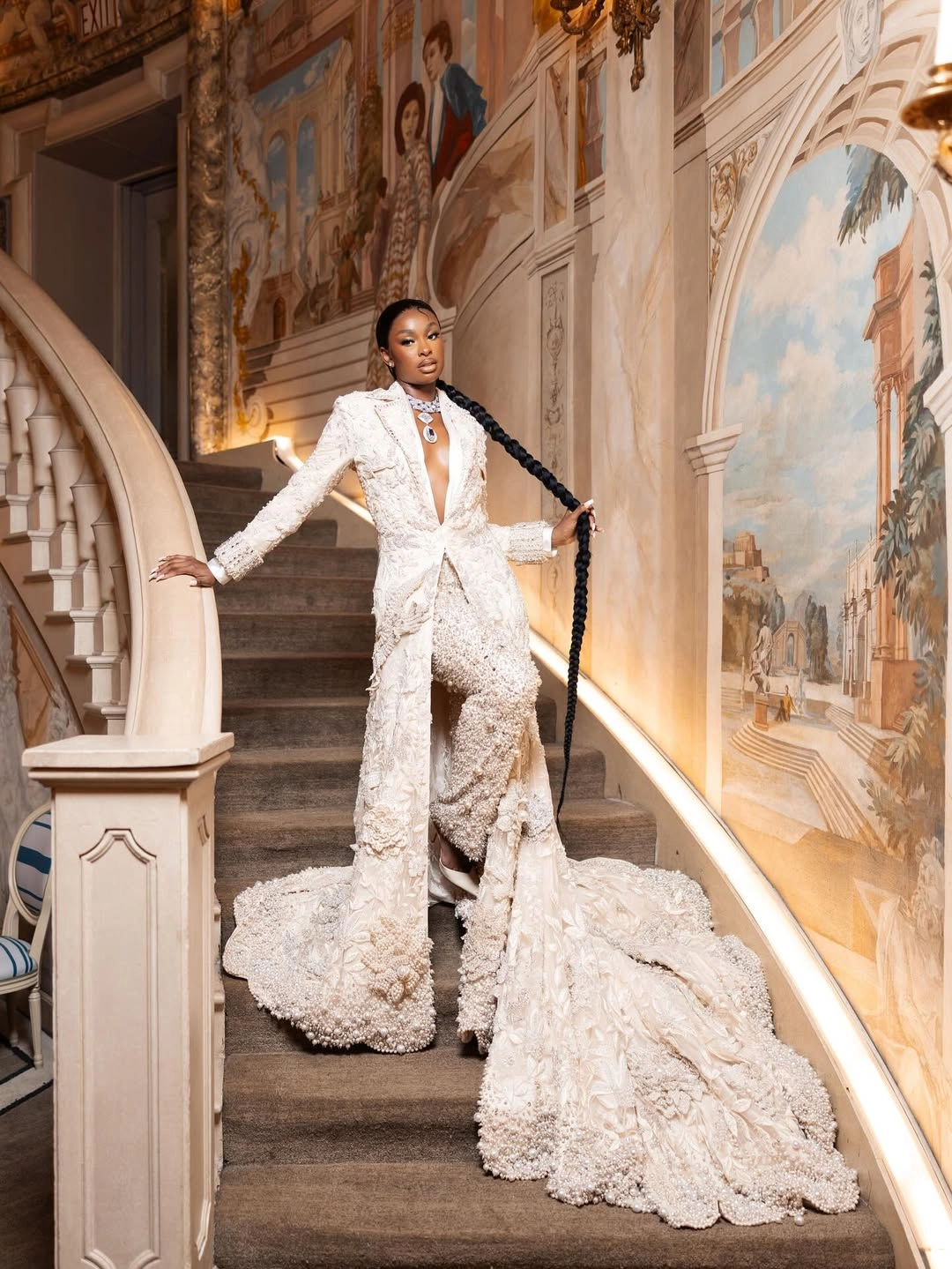Coco Jones in Manish Malhotra