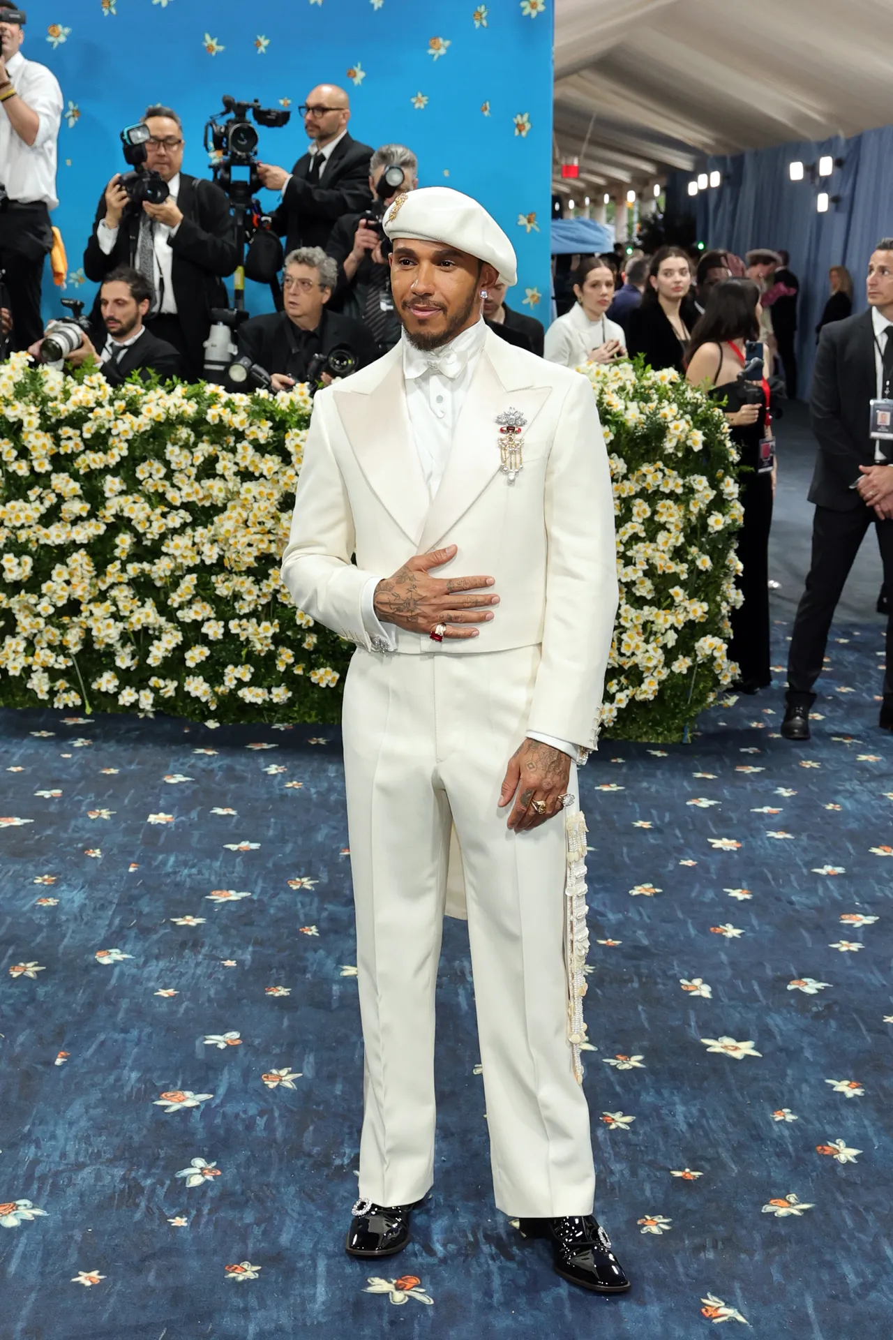 Lewis hamilton in wales bonner Met gala 2025