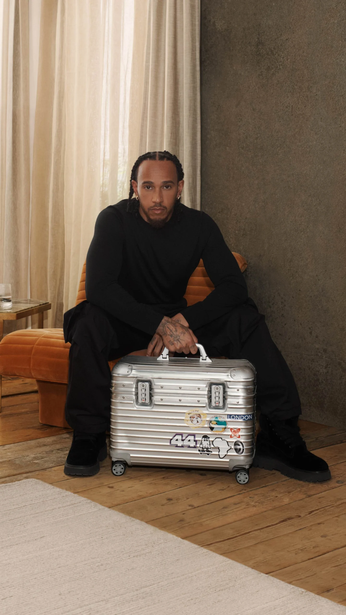 Lewis Hamilton RIMOWA campaign