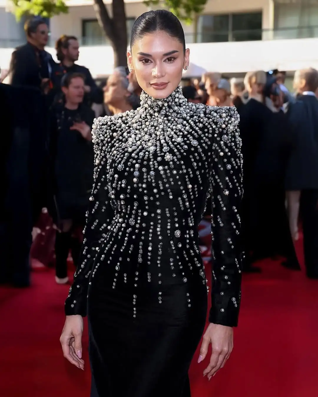 Pia Wurtzbach Cannes Red Carpet in Zuhair Murad