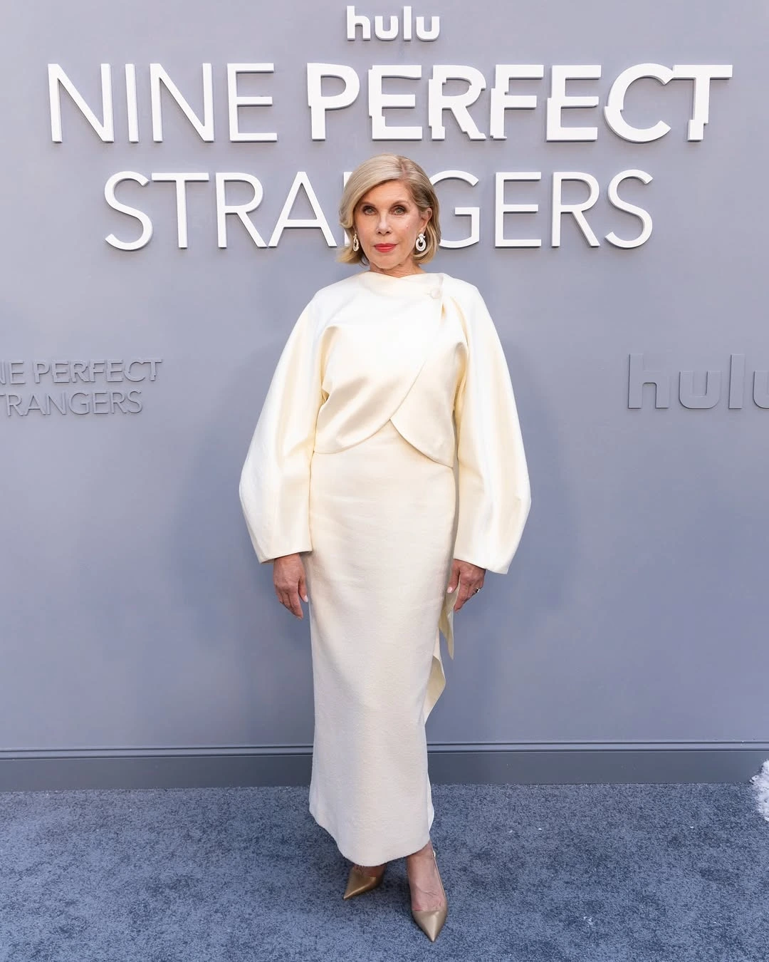 CHRISTINE BARANSKI is VICTORIA, A WEALTHY WOMAN WHO ARRIVES AT THE RESORT WITH HER YOUNGER LOVER, MATTEO