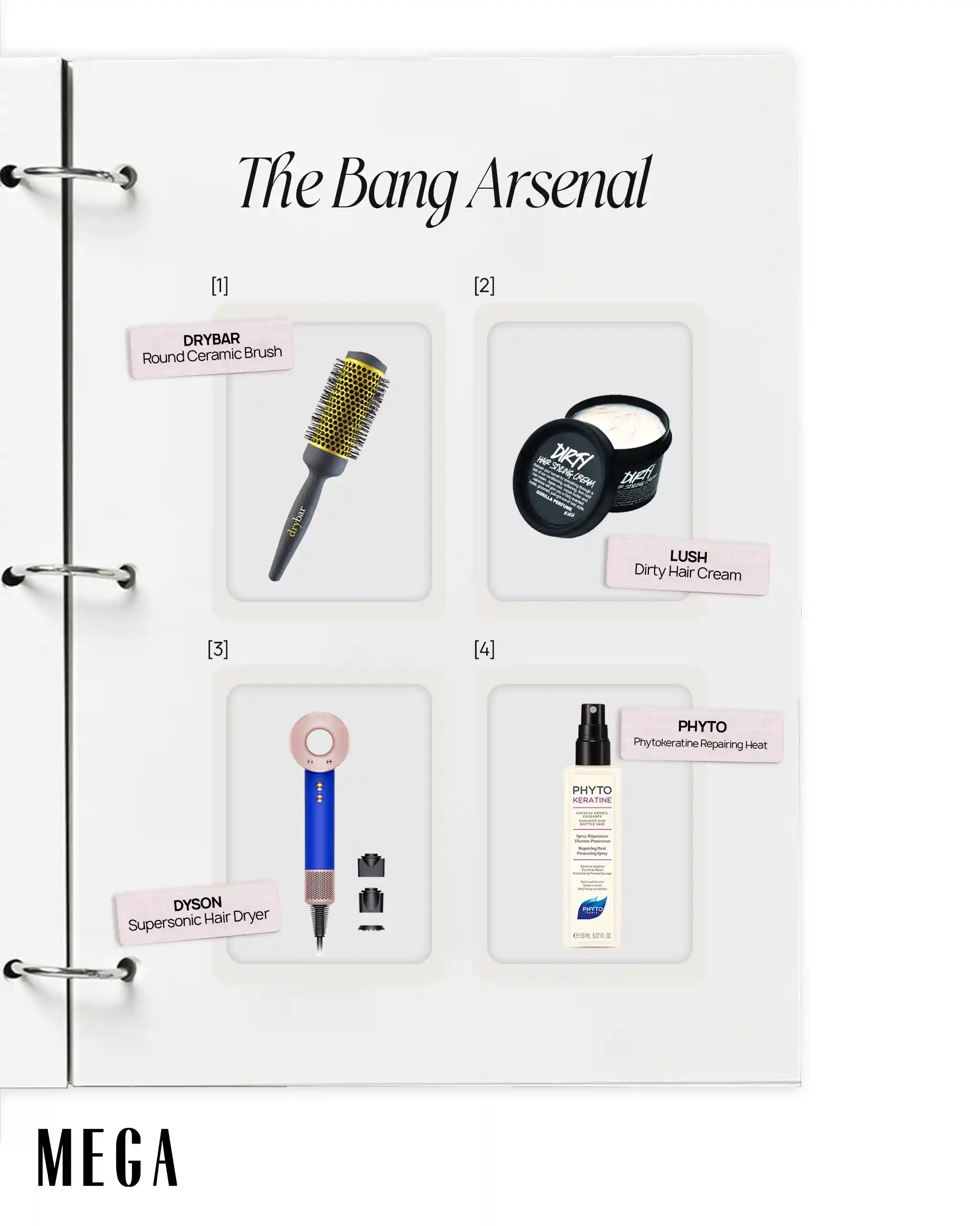 Tools to Style Side Bangs