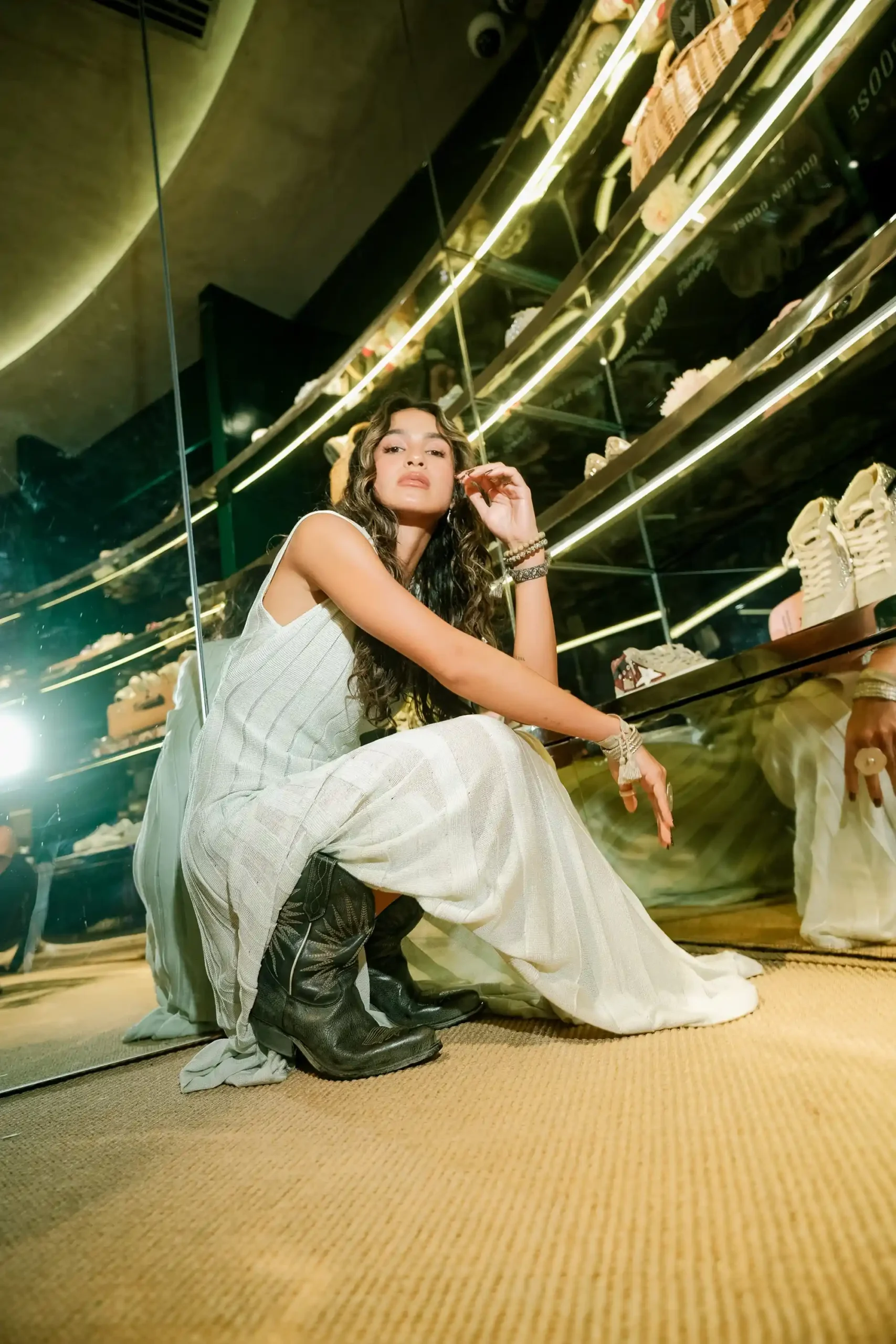 golden goose pop up greenbelt celebrity attendees issa pressman
