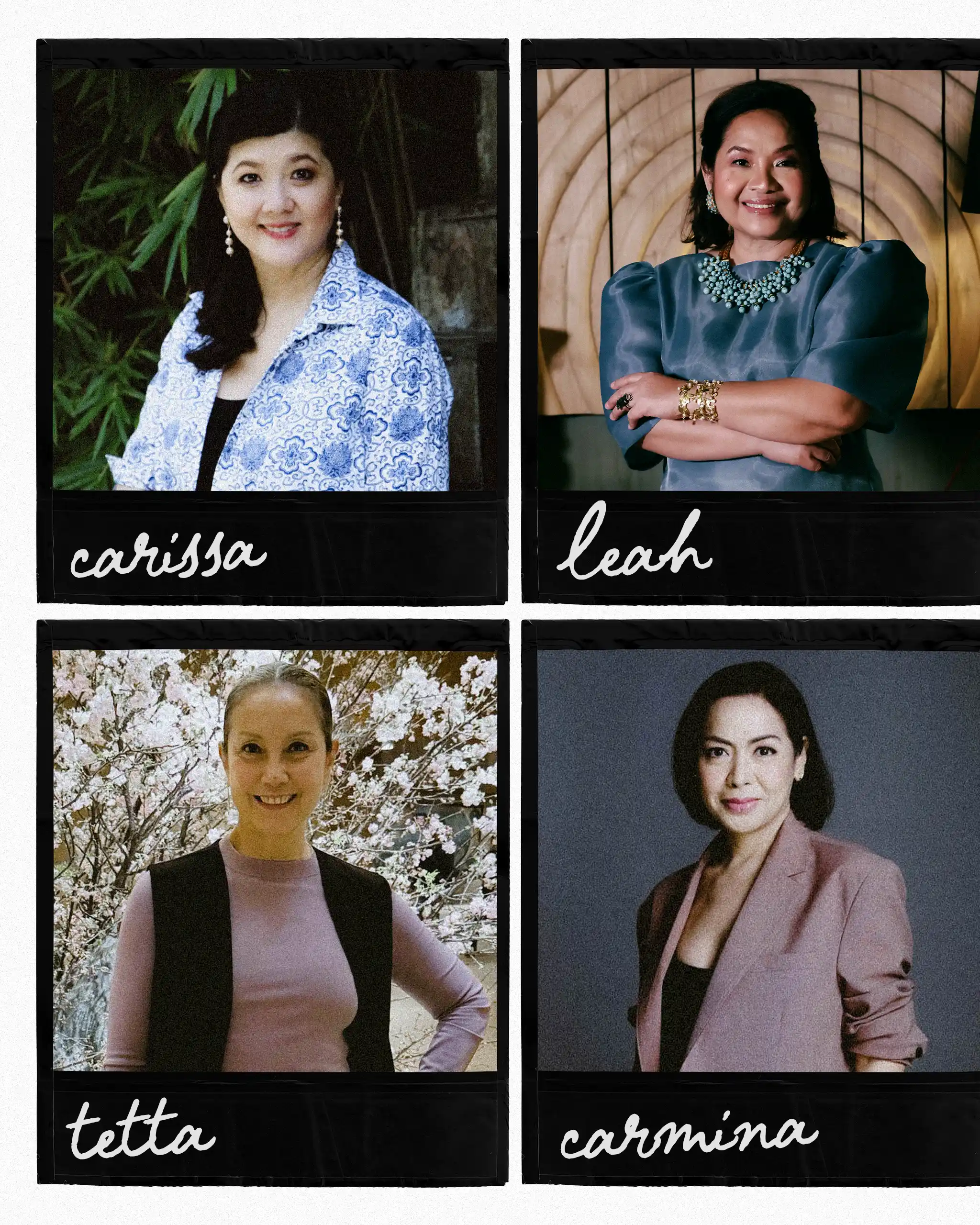 CITEM EXECUTIVE DIRECTOR LEAH PULIDO OCAMPO, TETTA ORTIZ-MATERA OF LIT FASHION CONSULTANCY, AND CARMINA SANCHEZ-JACOB OF PHILIPPINE FASHION COALITION Milan program