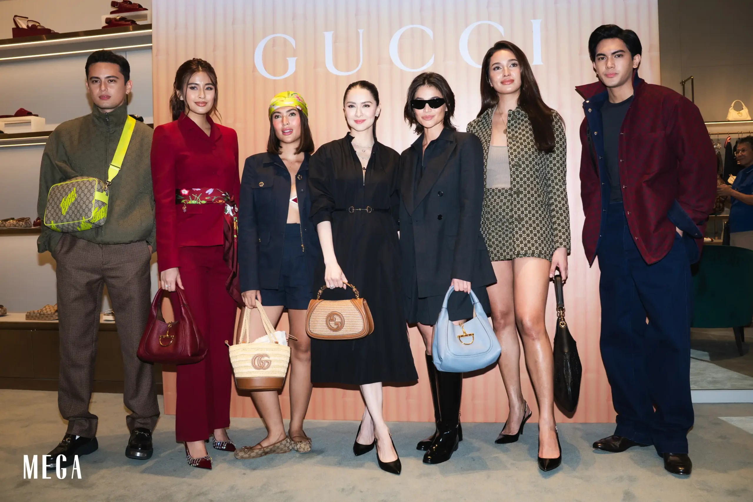 Filipino celebrities at Gucci Solaire ss25
