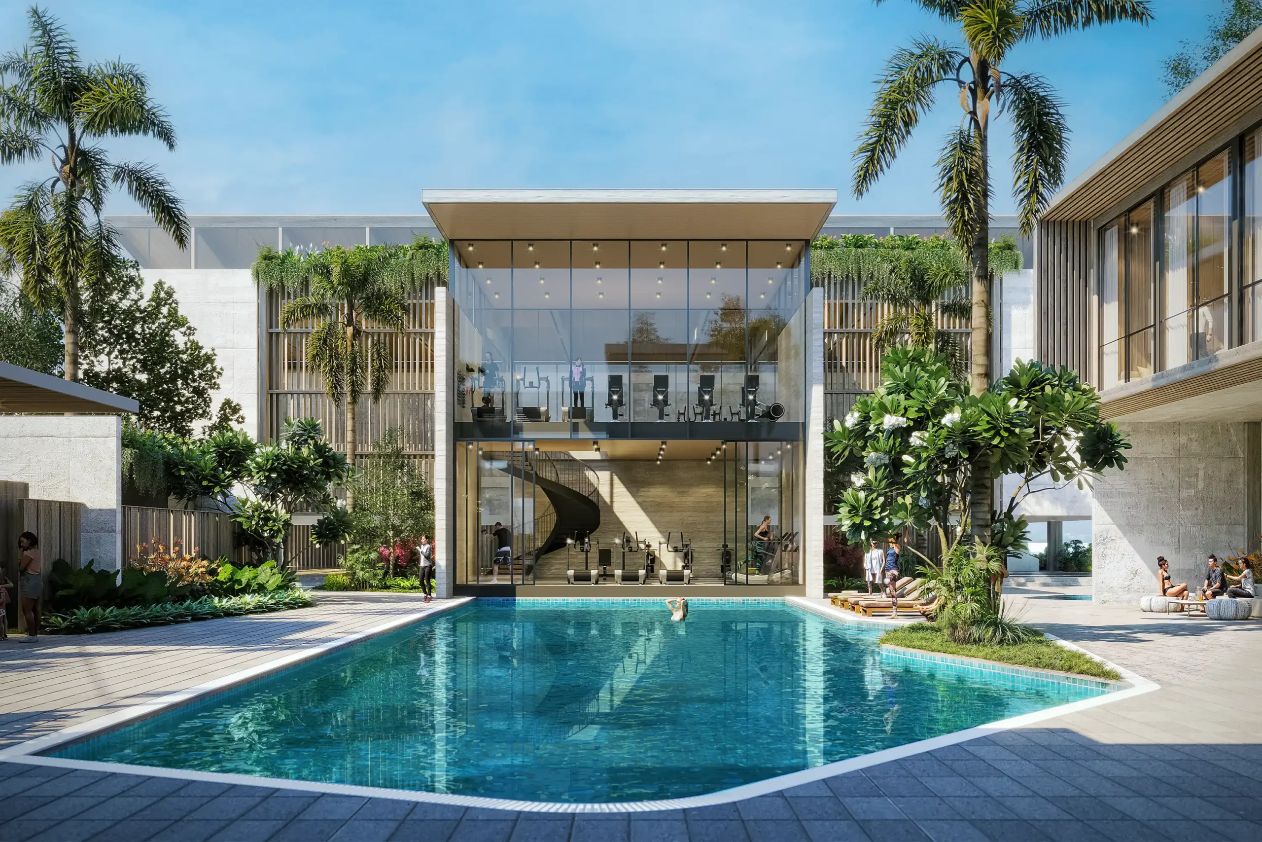 M Residences Katipunan trades palm-frond minimalism for sculptural concrete