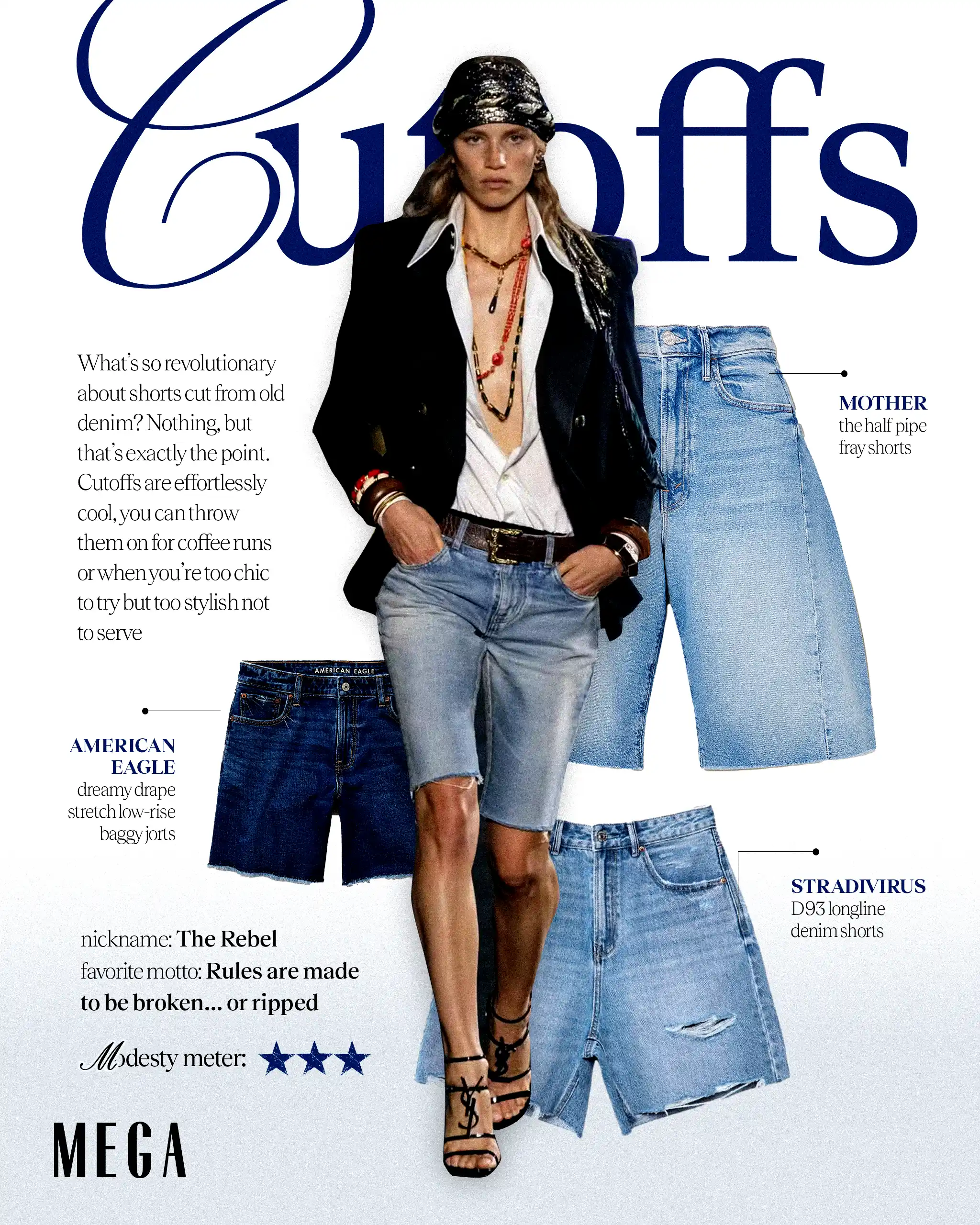 denim shorts with frayed edges