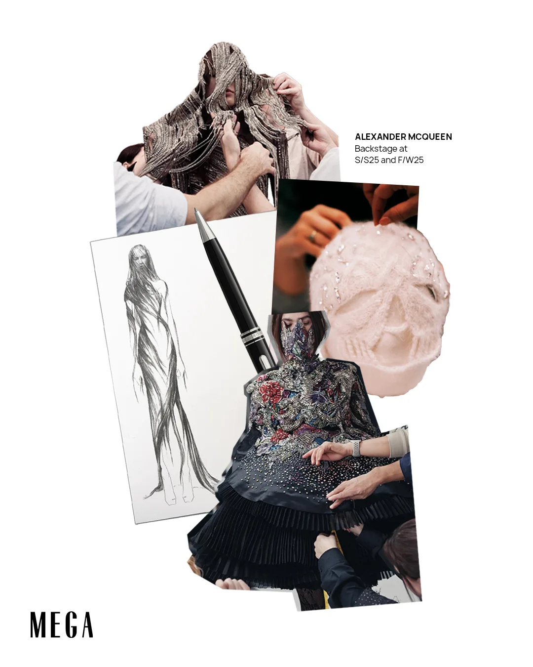 Behind the scenes studio fashion Alexander McQueen