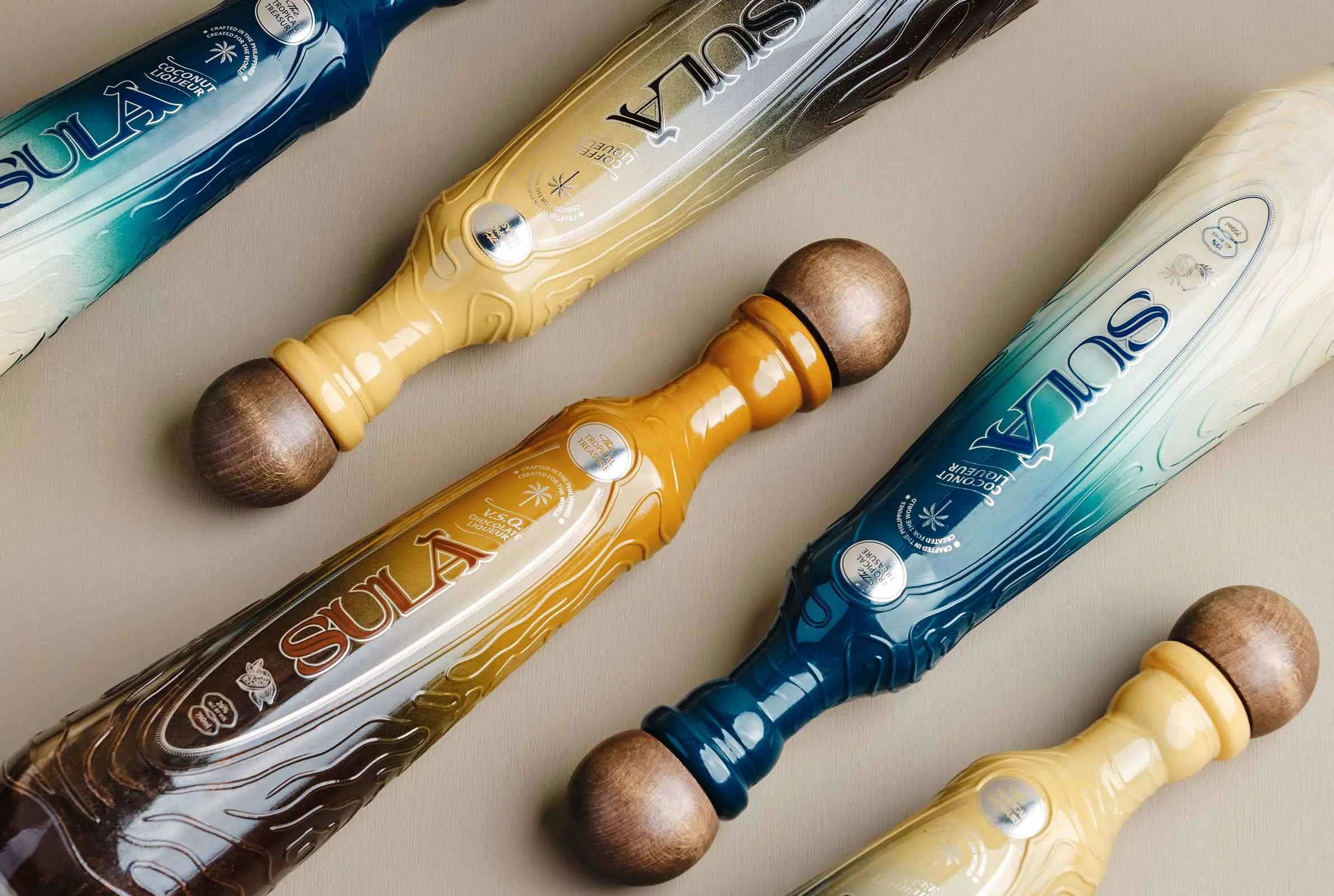 A set of SULÀ Spirits bottles, all with international accolades and acclaim
