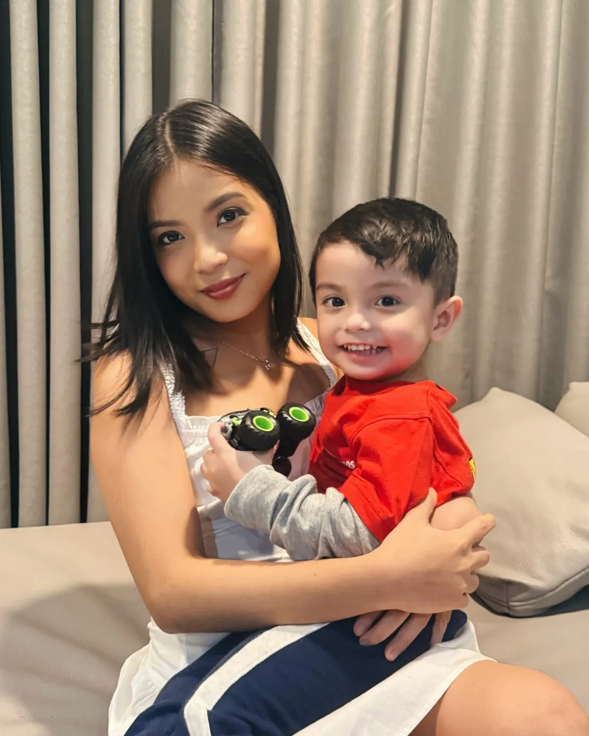 Ryssi and her son