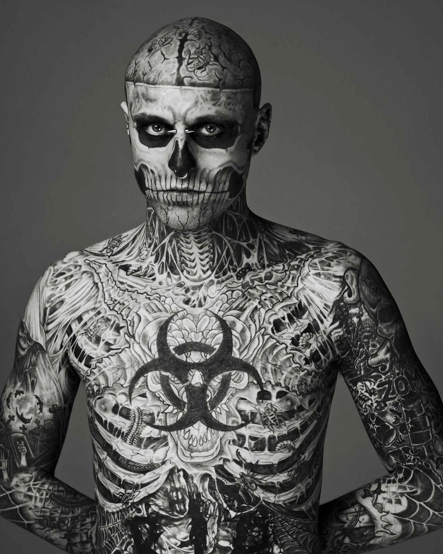 Rick Genest at Mugler FW11