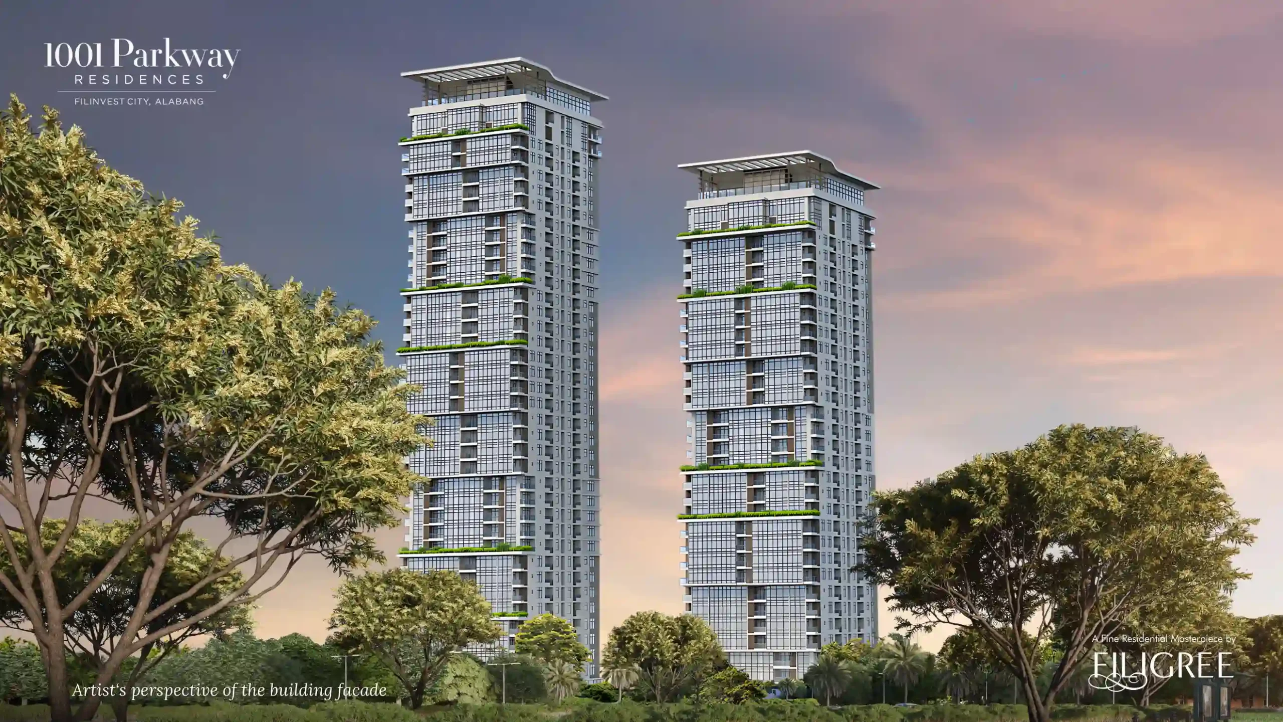 1001 Parkway Residences by Filigree at filinvest city residential space real estate Manila sale 
