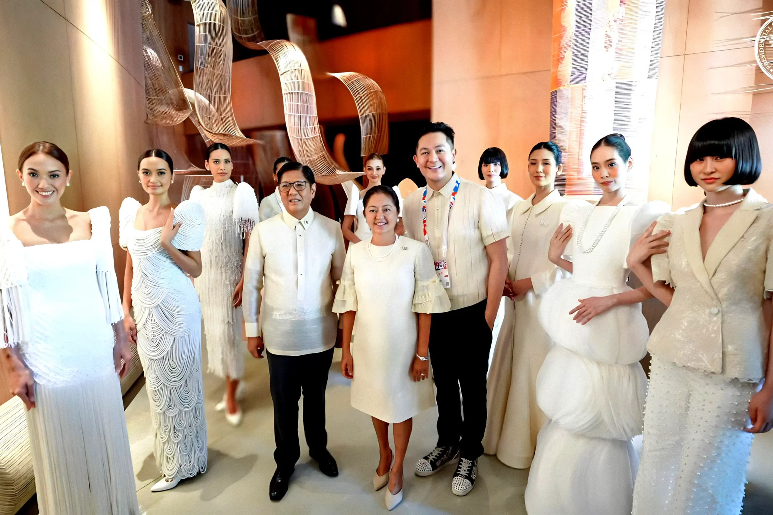 Michael leyva with president bongbong marcos and first lady liza araneta marcos