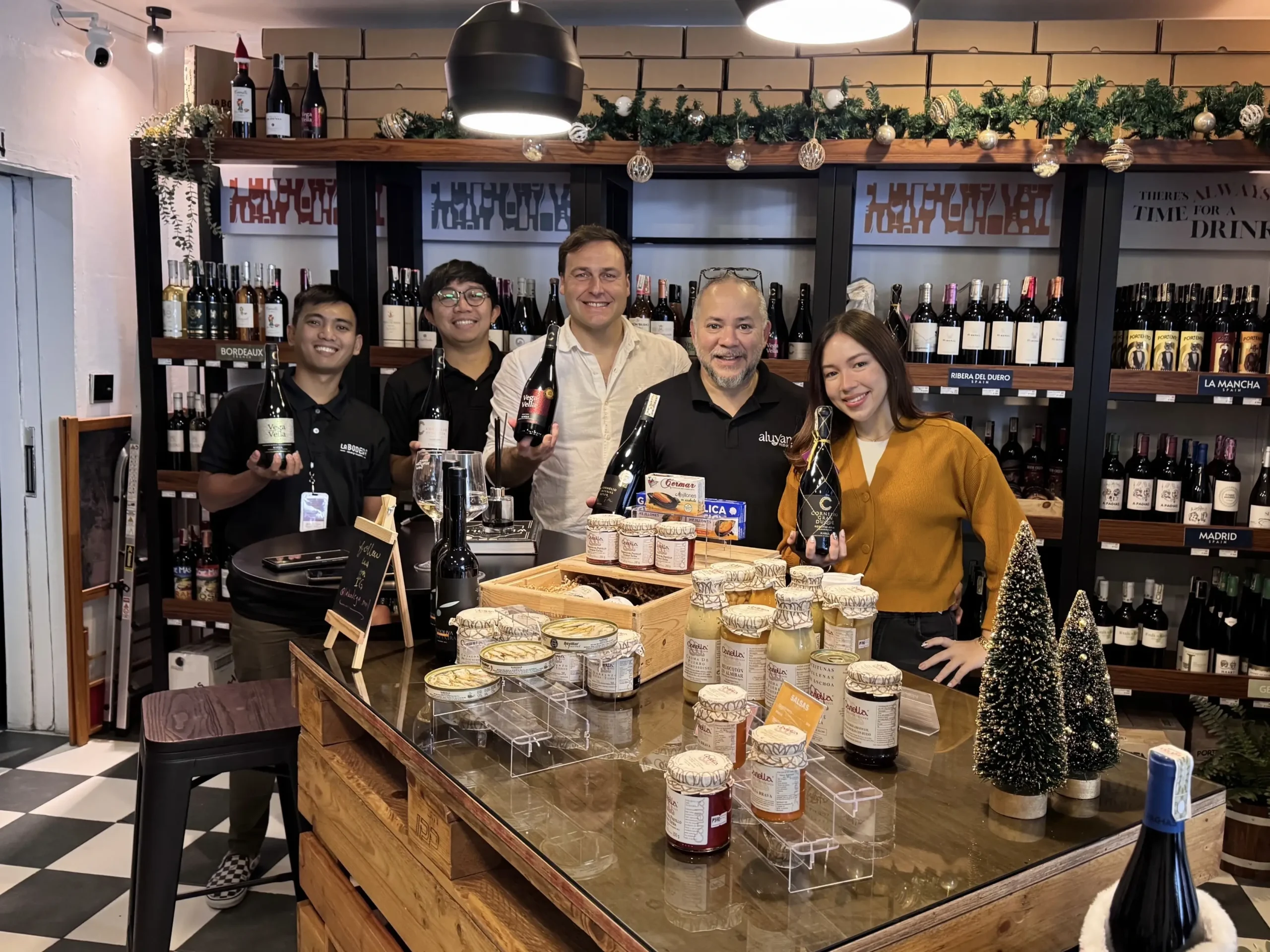 The team at the La Bodega store in alabang hills