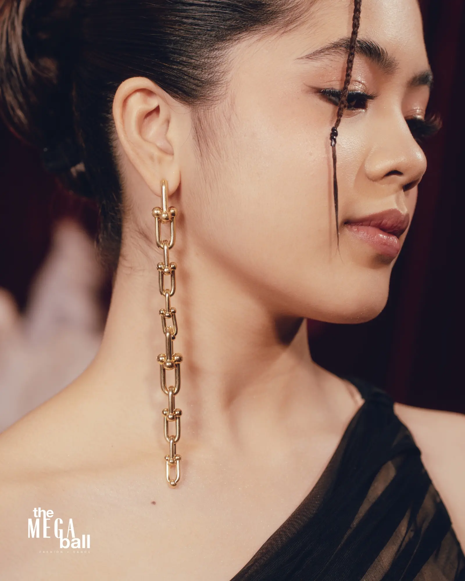 NIANA GUERRERO WEARING Tiffany & CO's HardWear Graduated Link Earrings