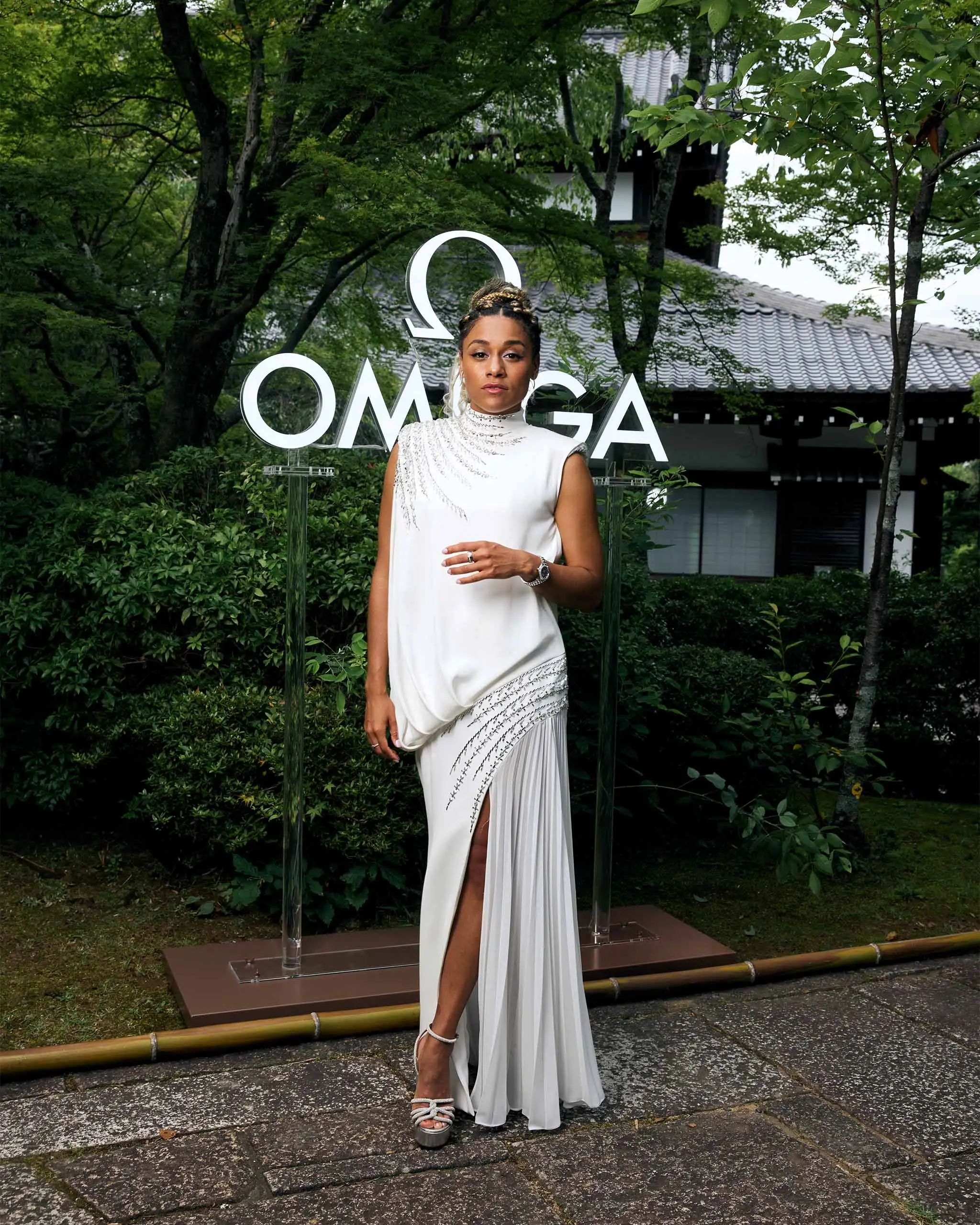 Mega omega Kyoto Japan aqua terra 30 mm Ariana DeBose