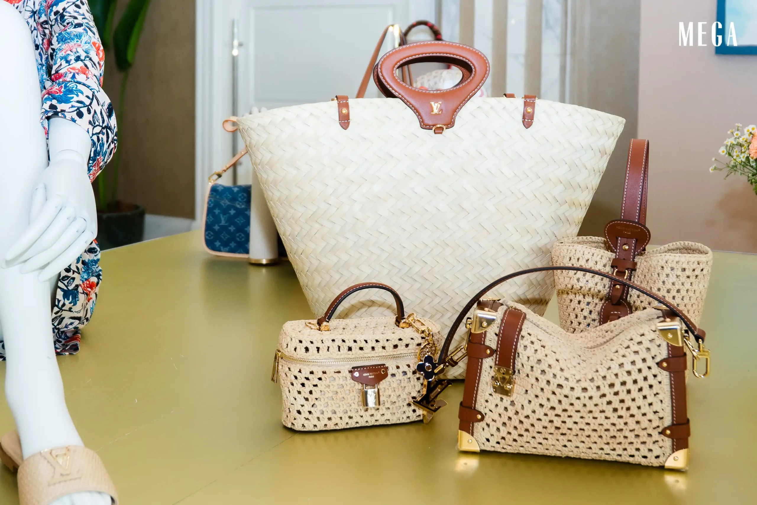 Signature louis vuitton bags are made by interlocking or woven technique LV RESORT 2025 Manila 