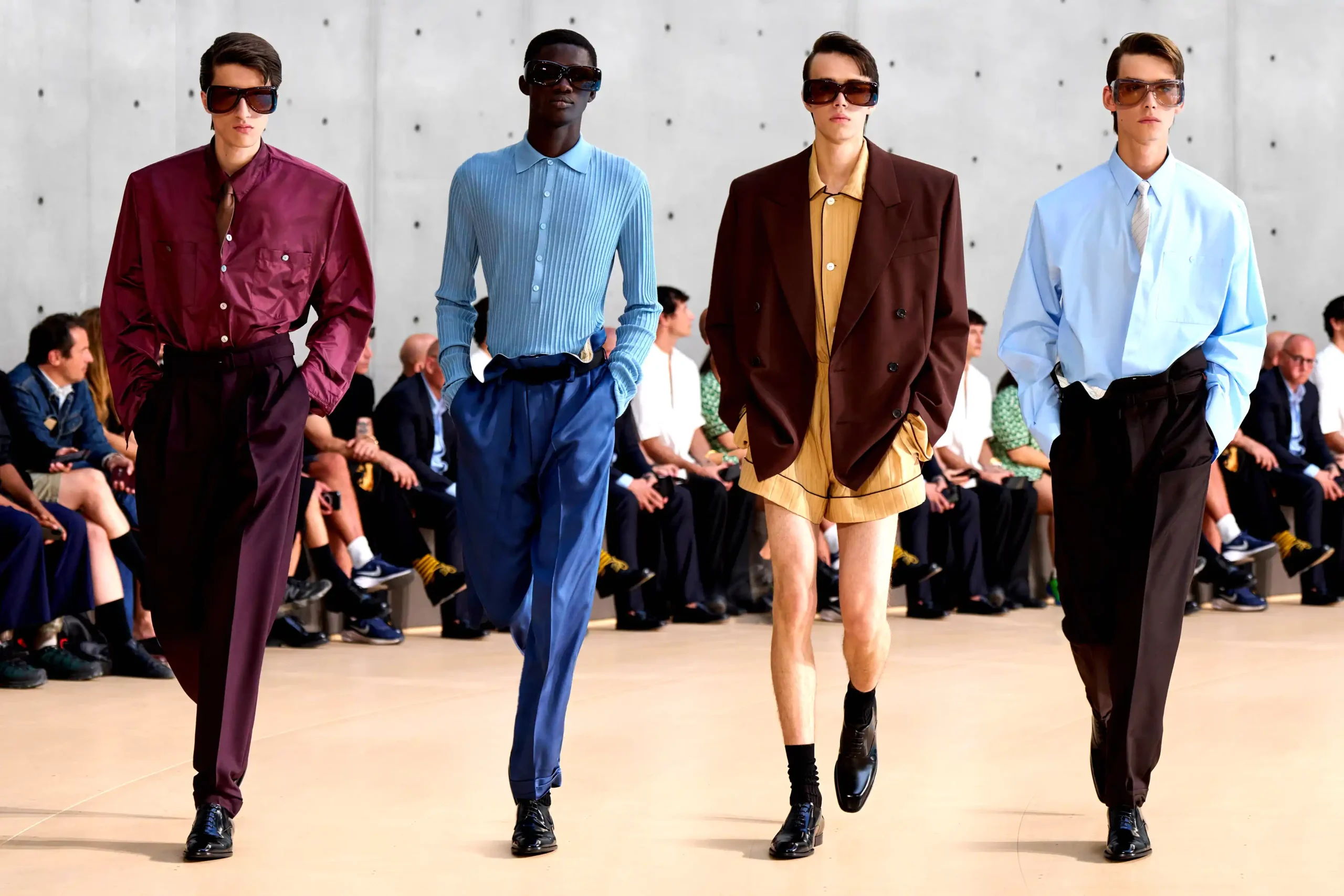 Men’s fashion week lessons in style tailoring blazers saint laurent spring summer 2026 ss26