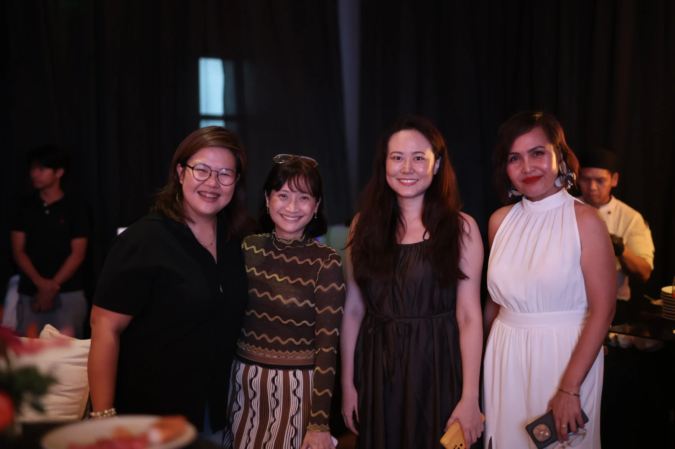 Jo Santos, Mawi de Ocampo, Lucille Chang (Representing Le Ngok), Melody Amacio-Anya’s Resort Manager