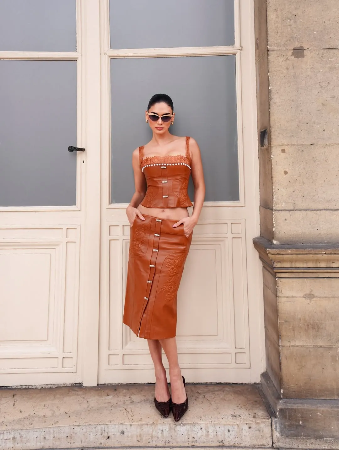 Pia Wurtzbach Wearing Georges Hobeika from Ready to wear F/W 25 collection