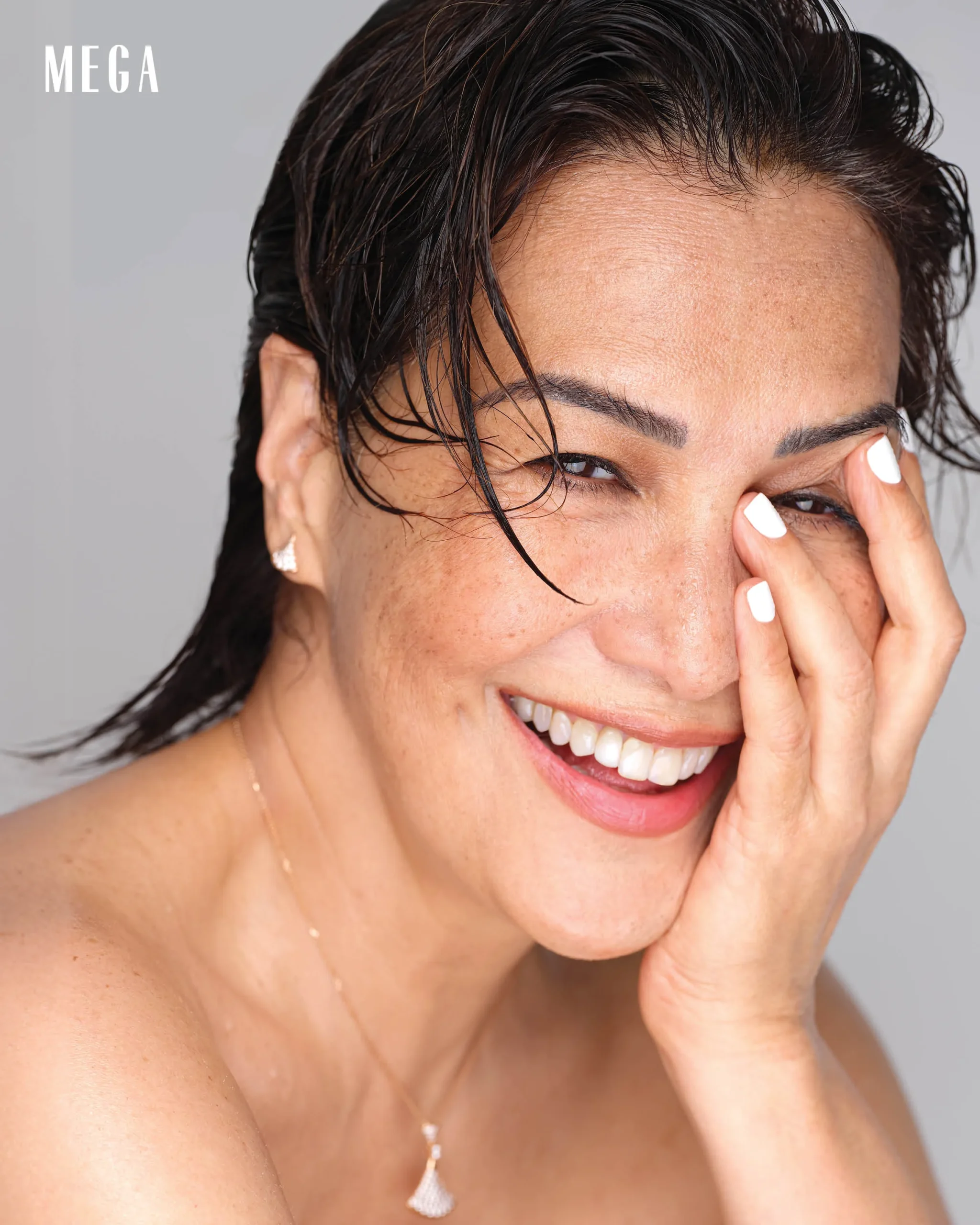 “When I was a model, my hair was really abused. It was teased, crimped, pulled. There was a time when I had to really rest my hair,” Tina says. 