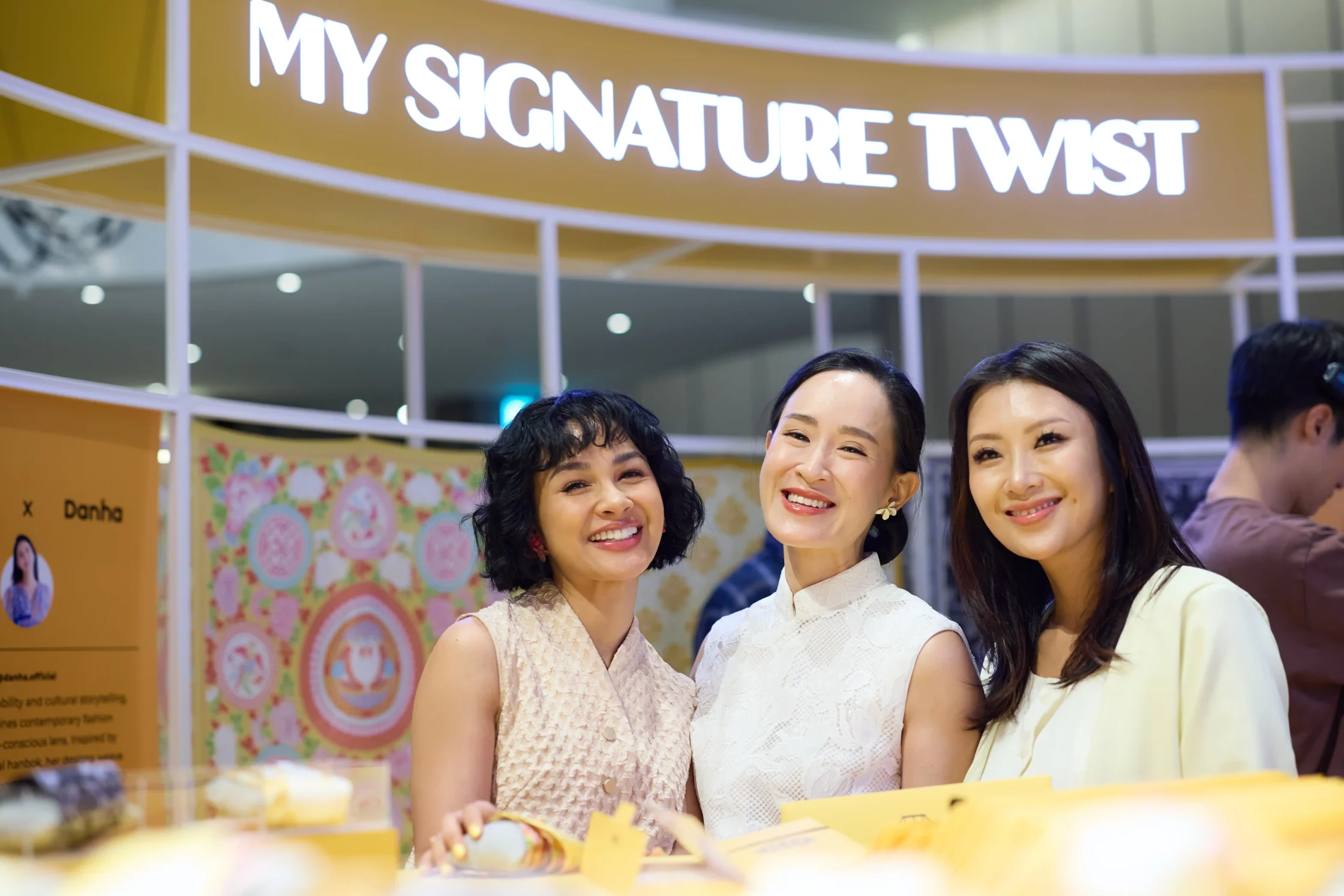 Guests selected custom scarves monogrammed with their initials—part of the Danha-designed experience at the Ultherapy PRIME launch.