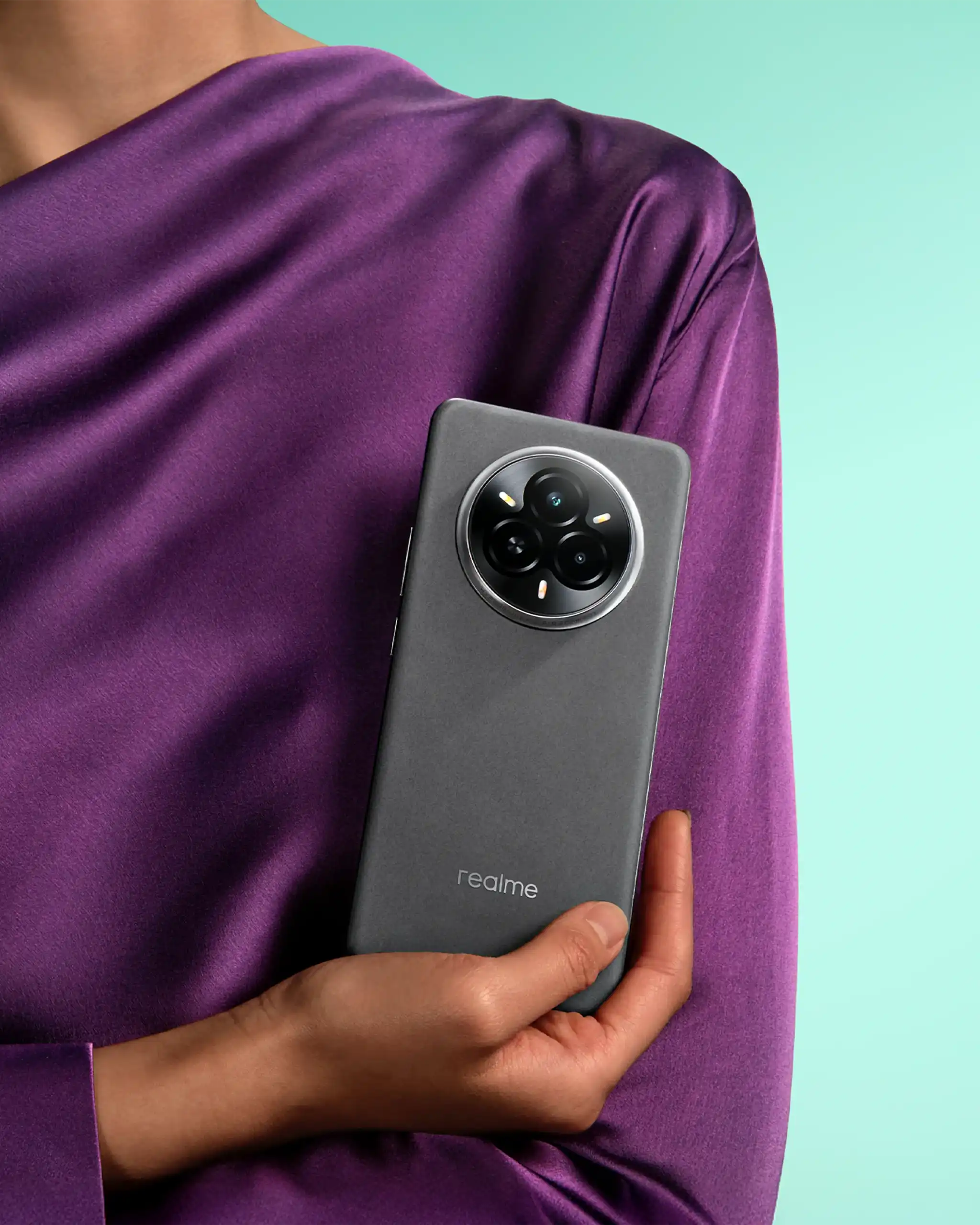 The Grey Suede of realme's 14 Pro Series