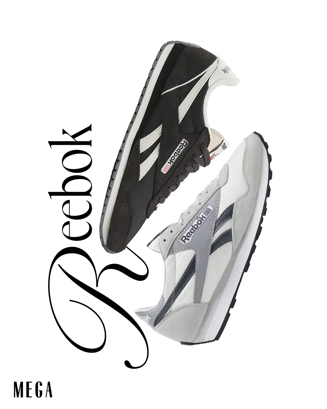 Reebok's Classic Shoe series variants in collage
