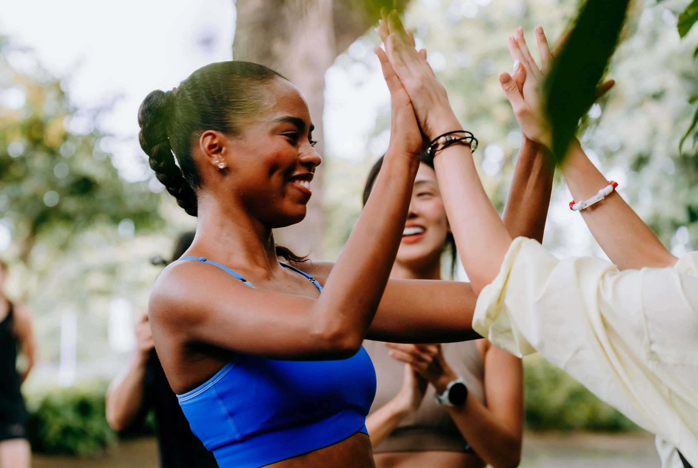 guests engaged in friendly games and team-building activities at asics' 2nd regional women's retreat