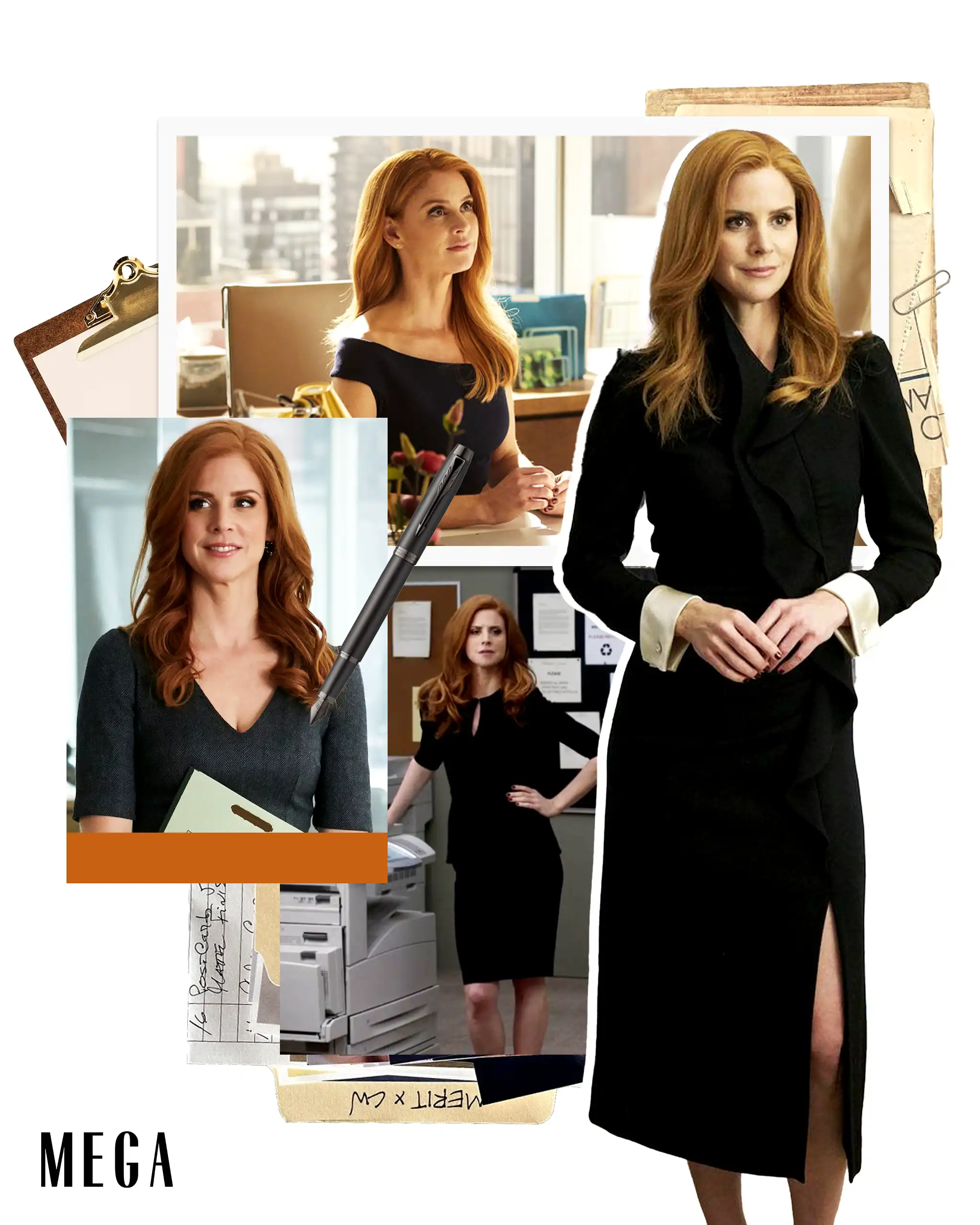Donna Paulsen played by Sarah Rafferty in Suits