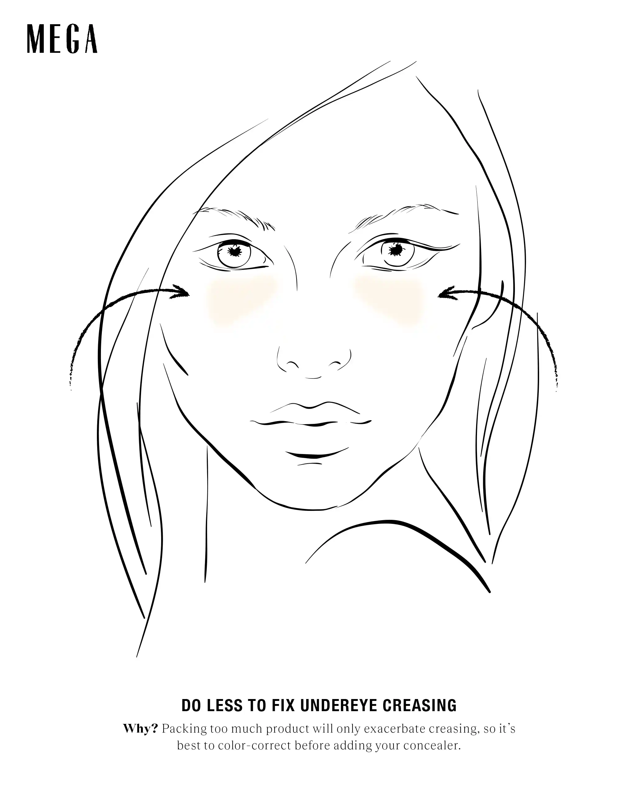 Secret 3: Fix Undereye Creases with Less Product and Warm Fingers