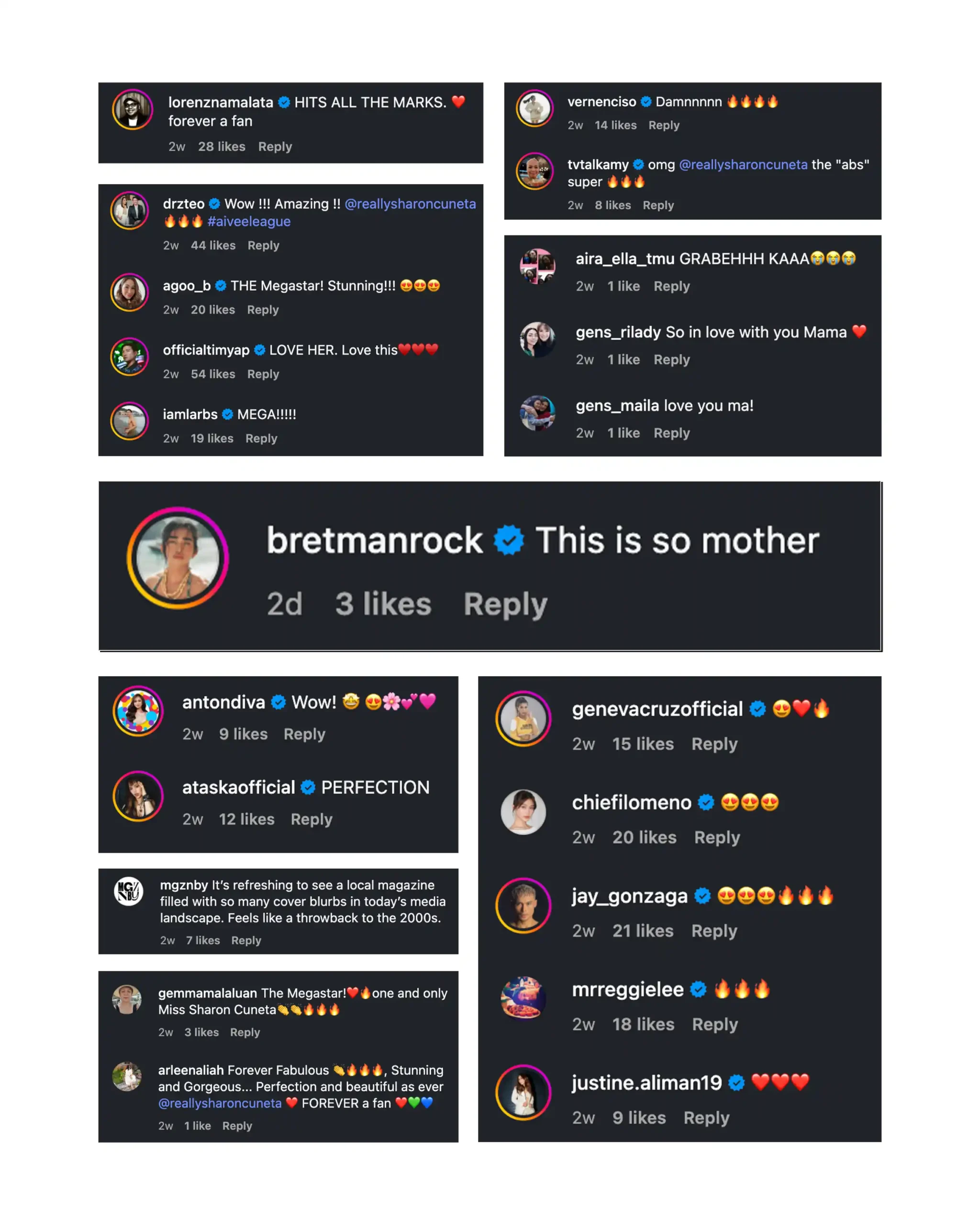 Instagram comments