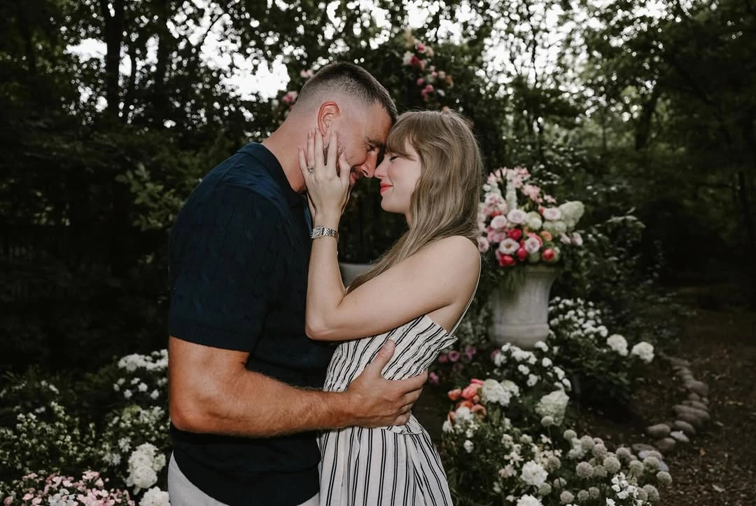 Taylor Swift takes this magnetic force of a man to be her lover—and fiancé