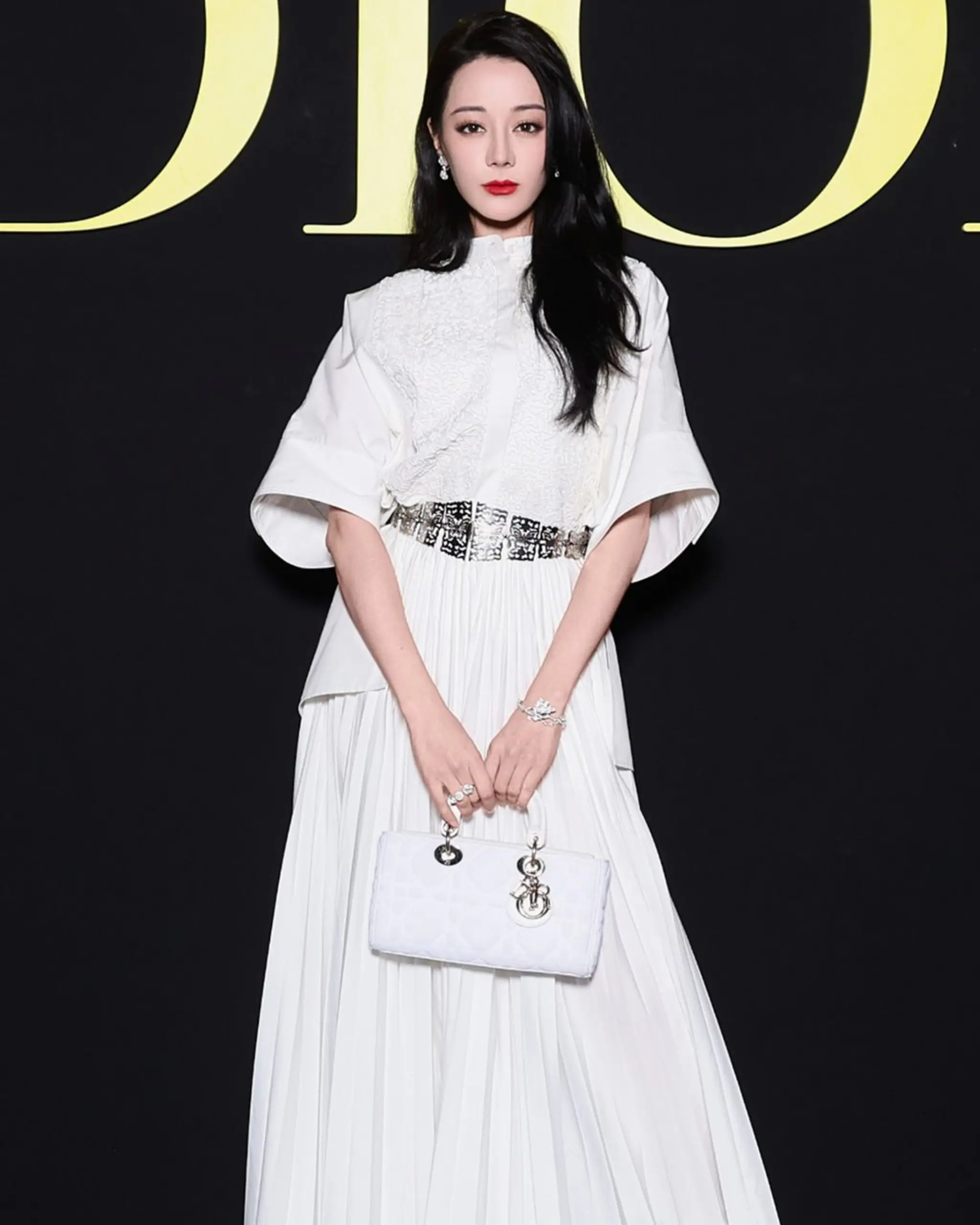 Global ambassador Dilmurat at the Dior S/S24 show during Paris Fashion Week