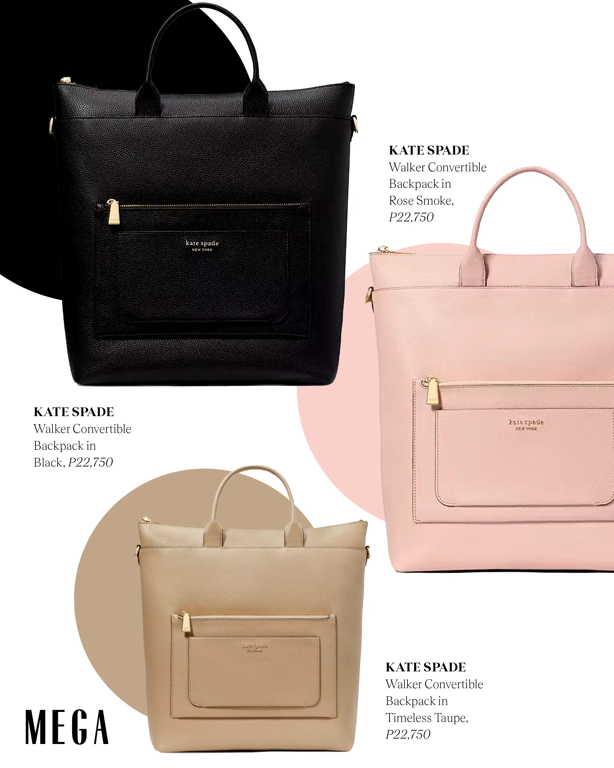 KATE SPADE Walker Convertible Backpack