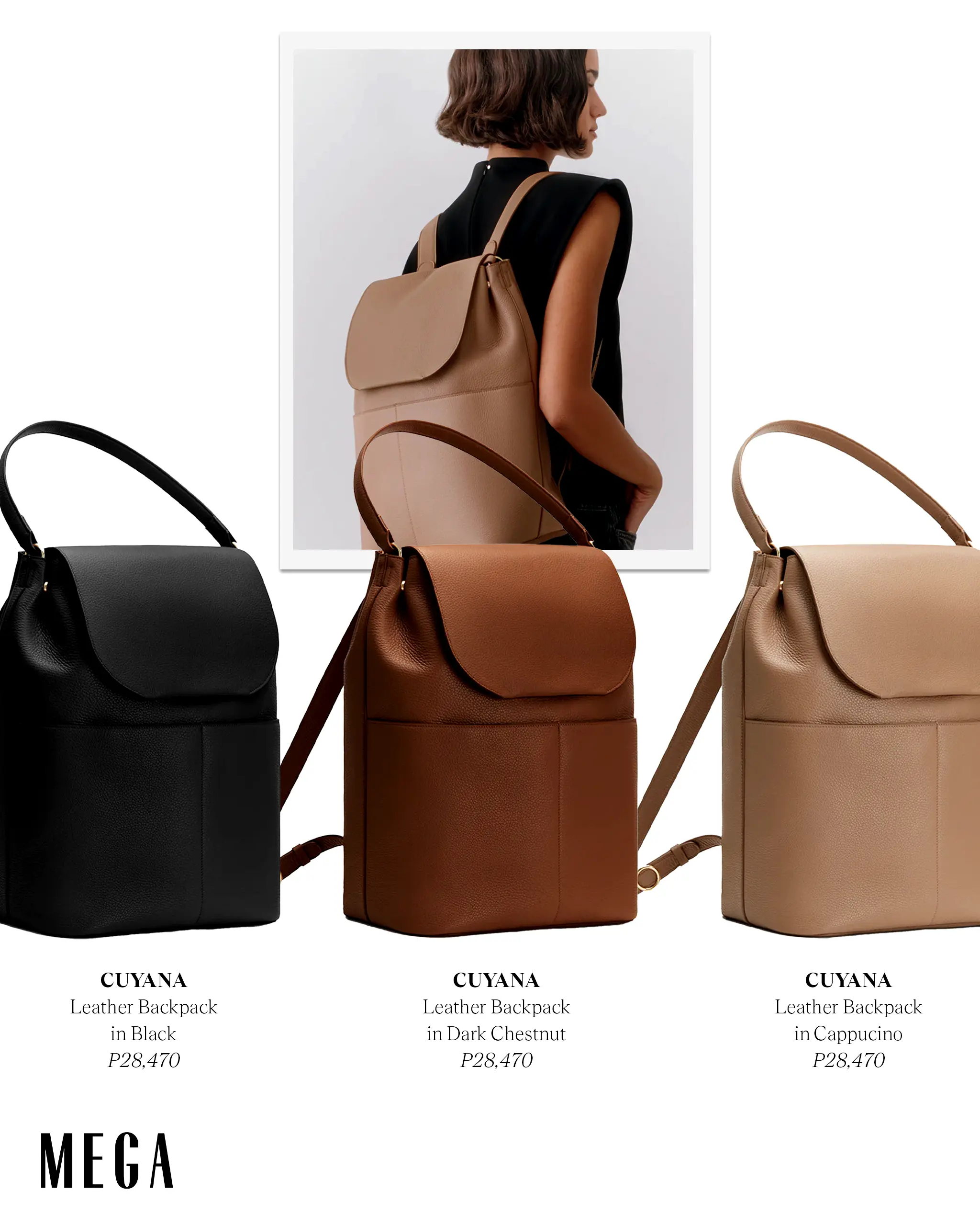CUYANA Leather Backpack