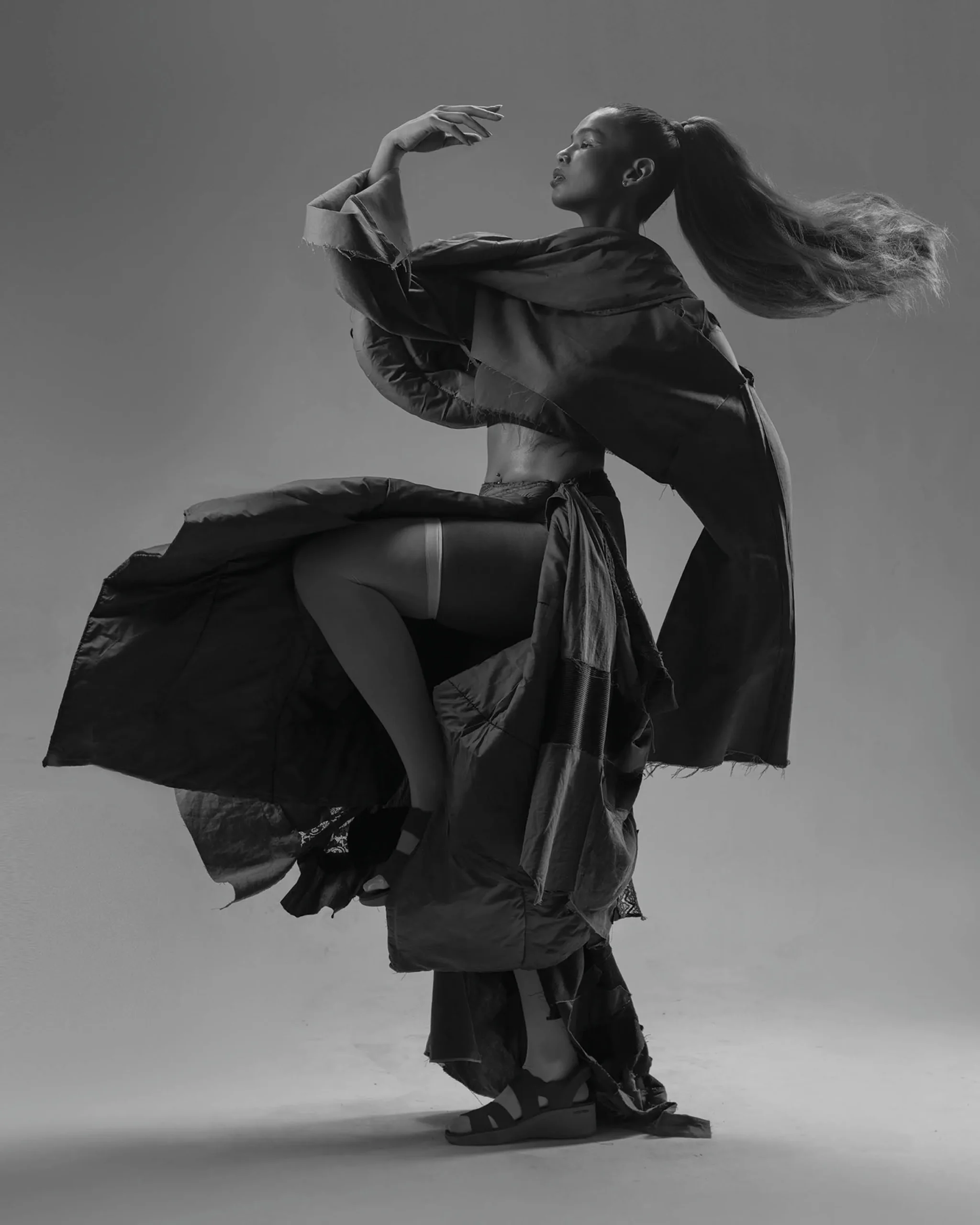 Makeup DONALD LAPEZ. Hair BRYAN EUSEBIO. Styling VHEE CO. Model MAJOY BARON