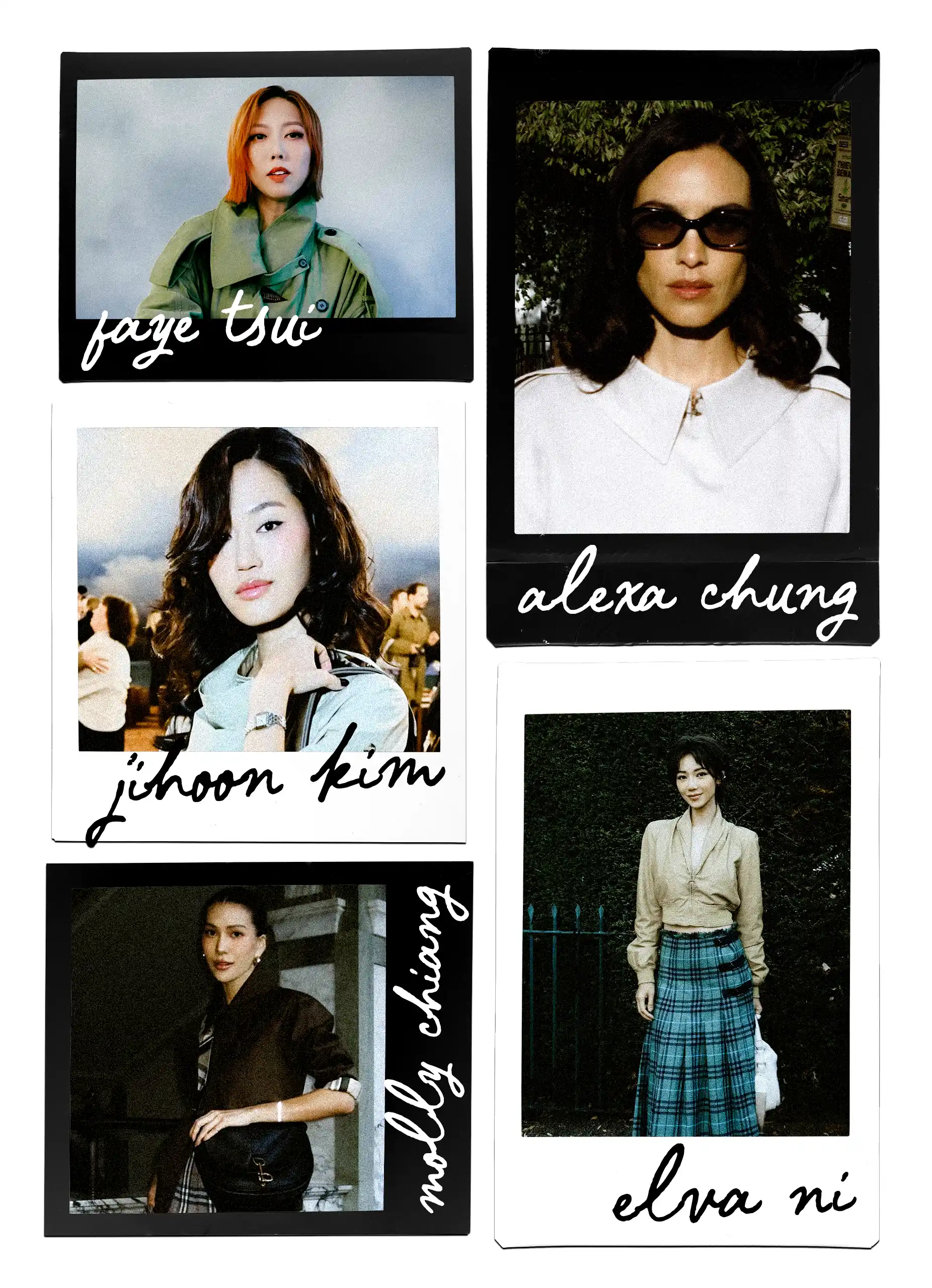 The Asian stars at the Burberry show