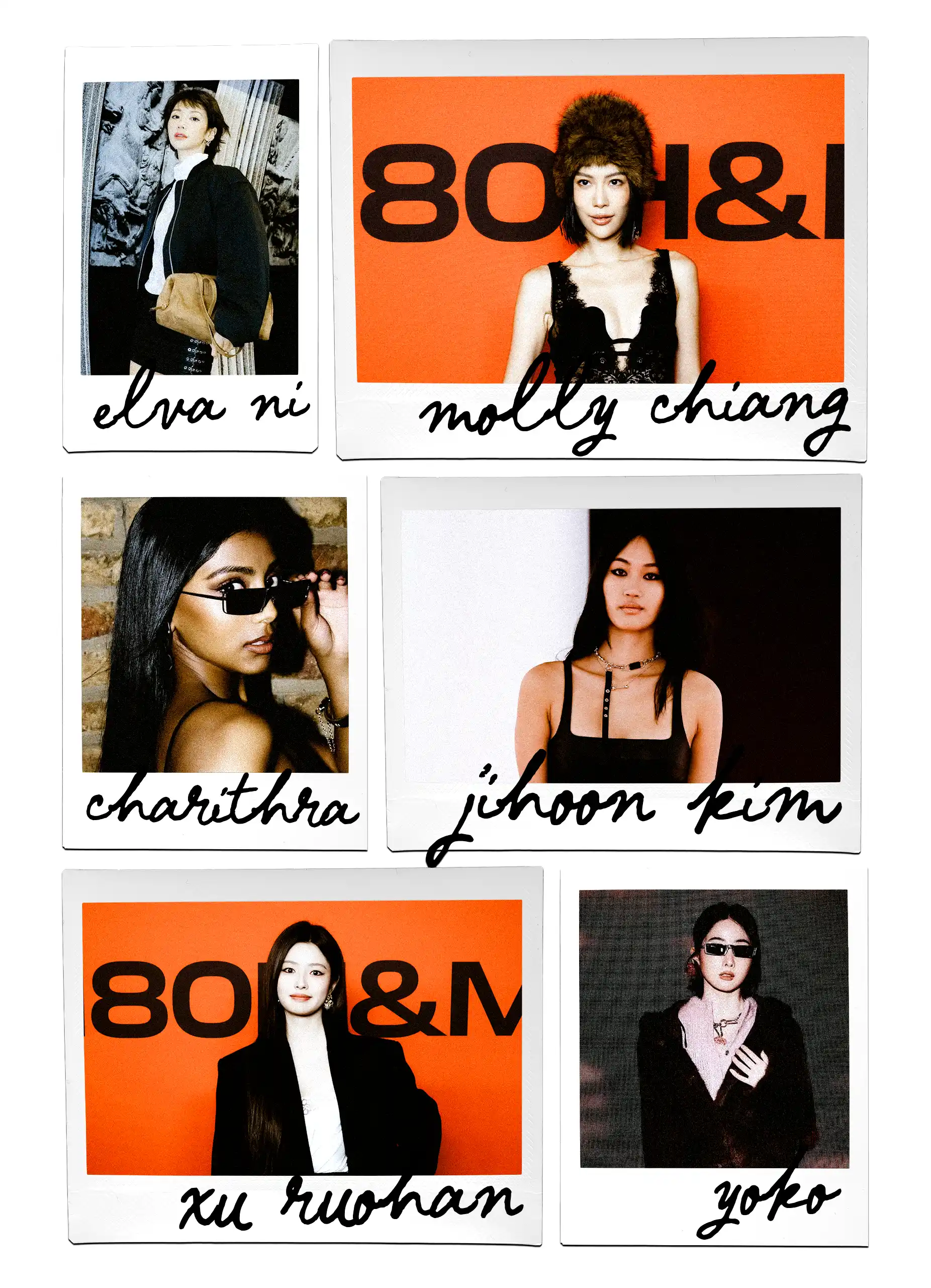 The Asian collective at the H&M show