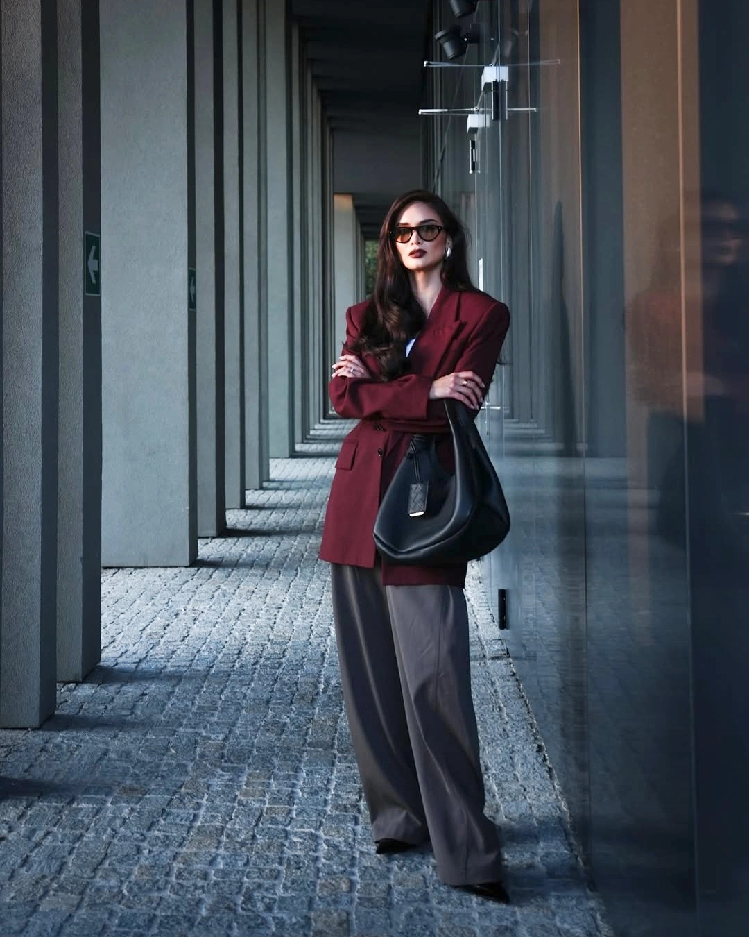 Pia Wurtzbach in head-to-toe Bottega Veneta