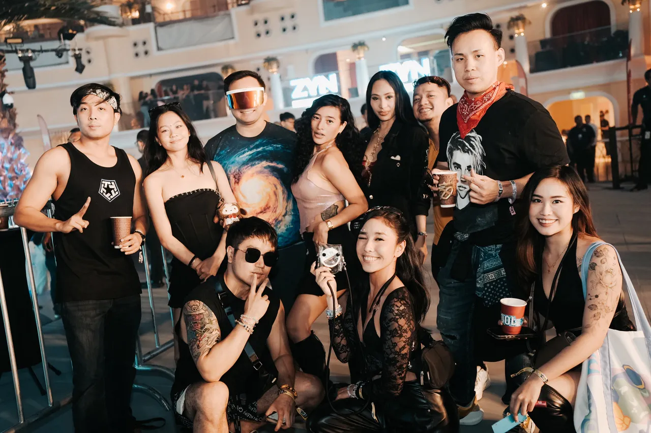 A group of friends at one of ZYN's events