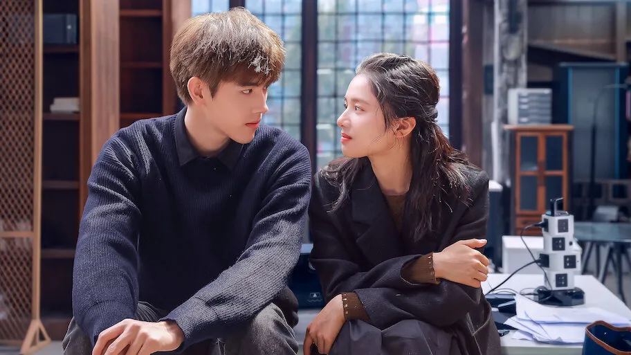 Zhang Jingyi and co-actor Arthur Chen in television series Lighter and Princess (2022)