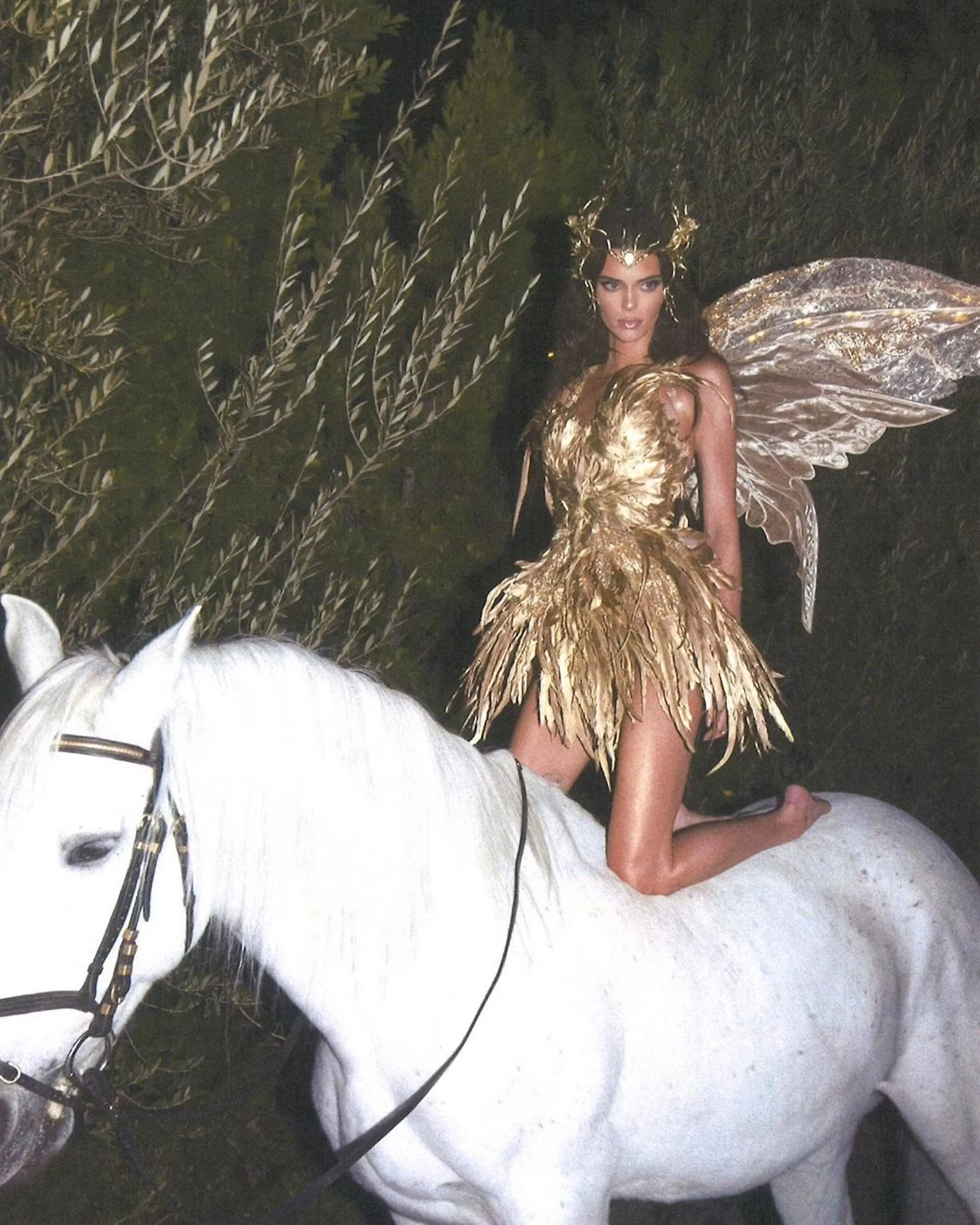 KENDALL JENNER AS A GOLDEN FAIRY
