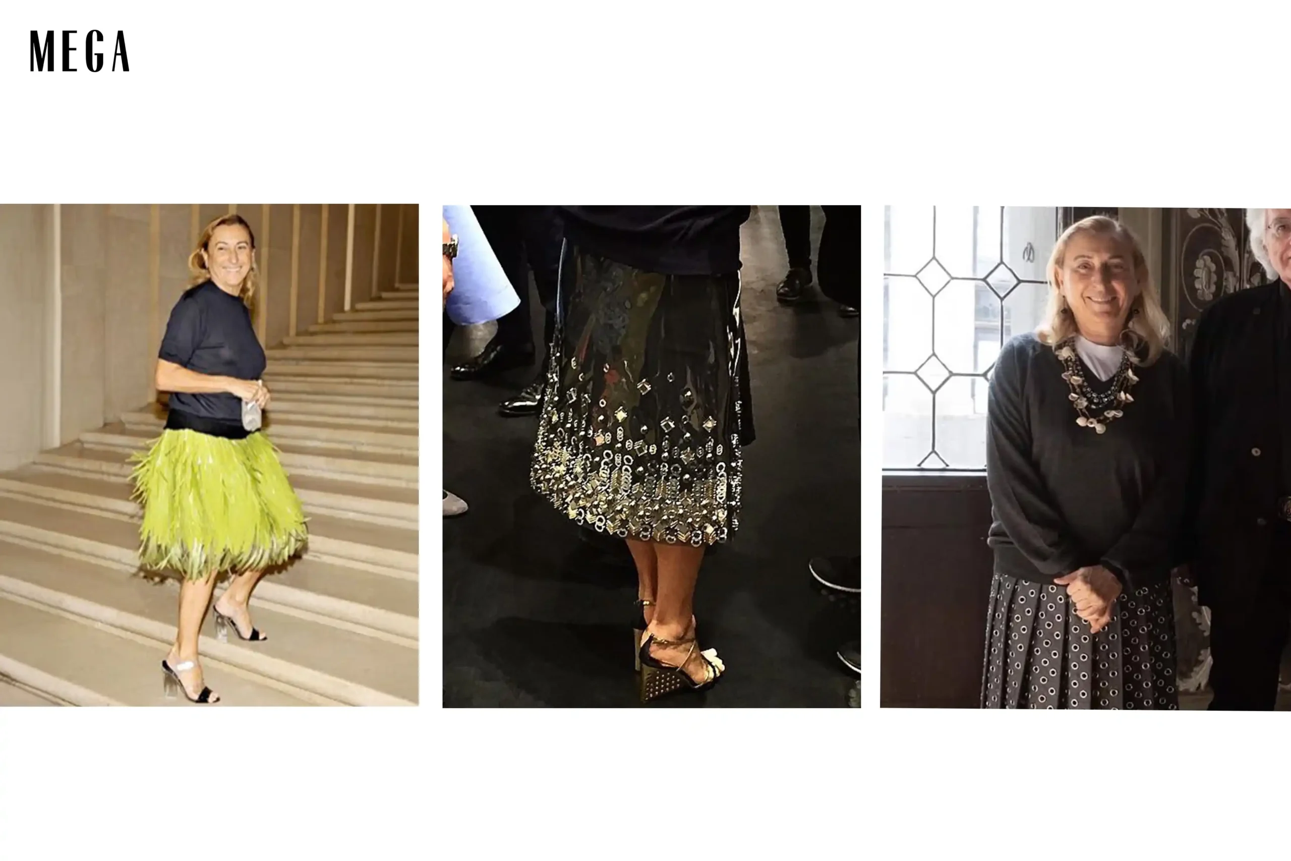 Miuccia Prada, chair of the Tactile Skirt Convention