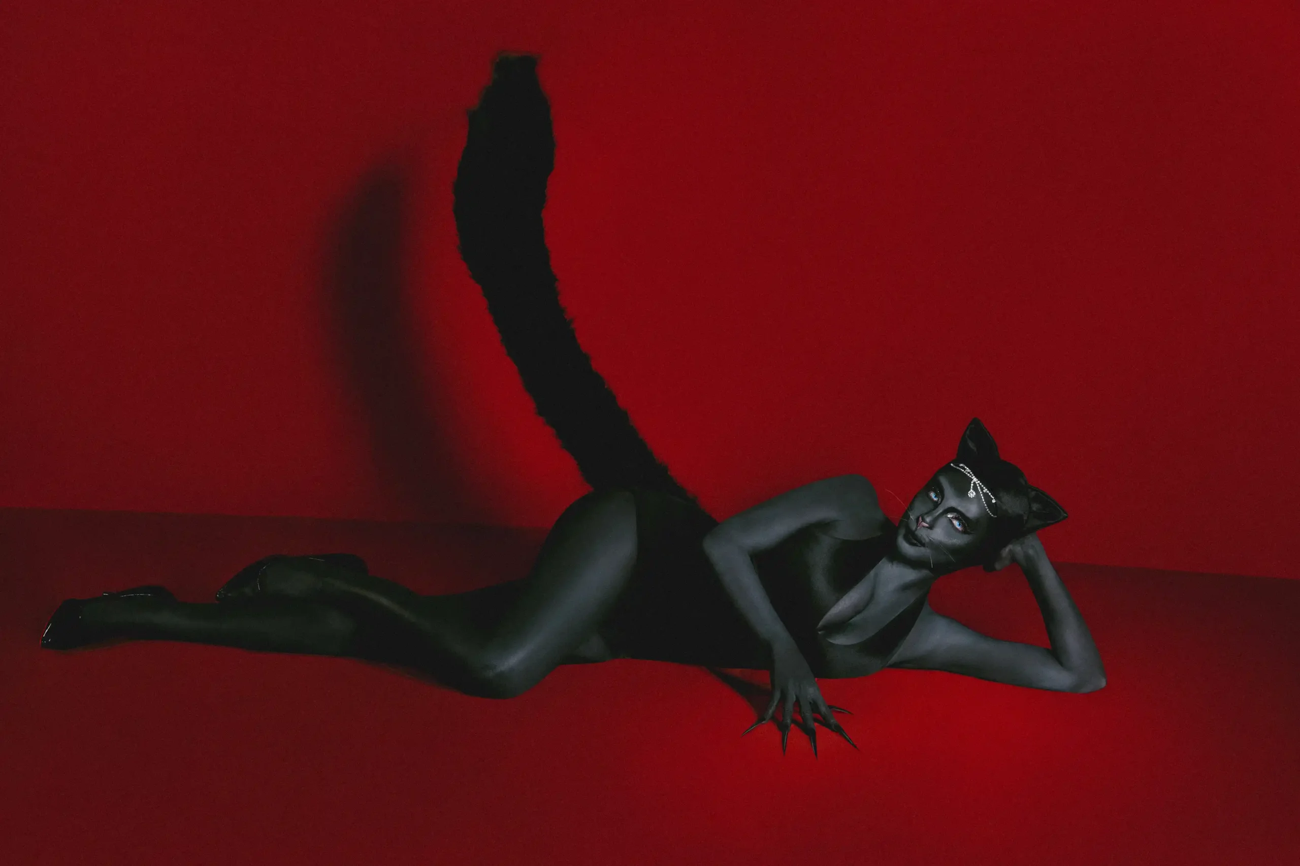 Blythe channels feline seduction